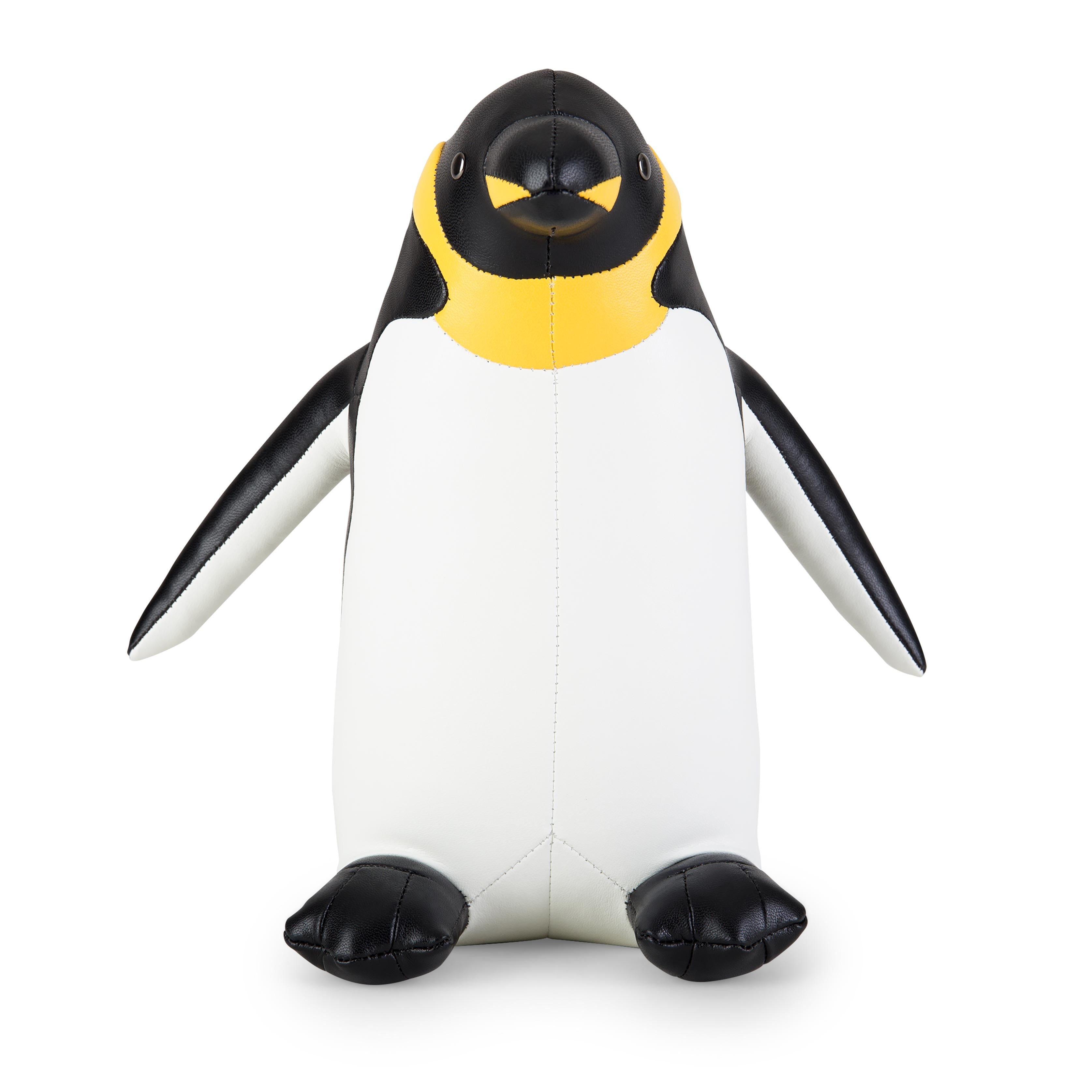 Zuny King Penguin Bookend, Black + White