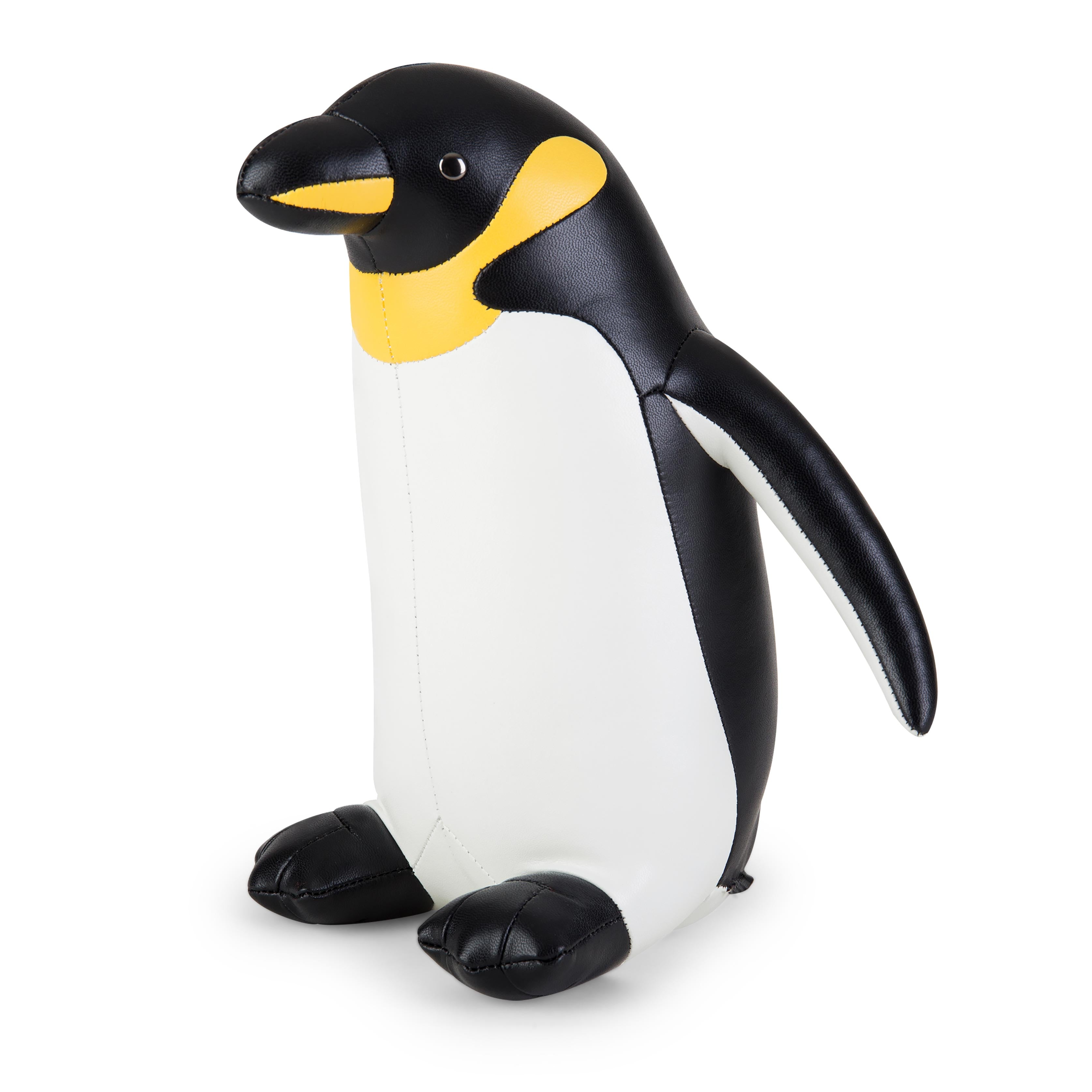 Zuny King Penguin Bookend, Black + White