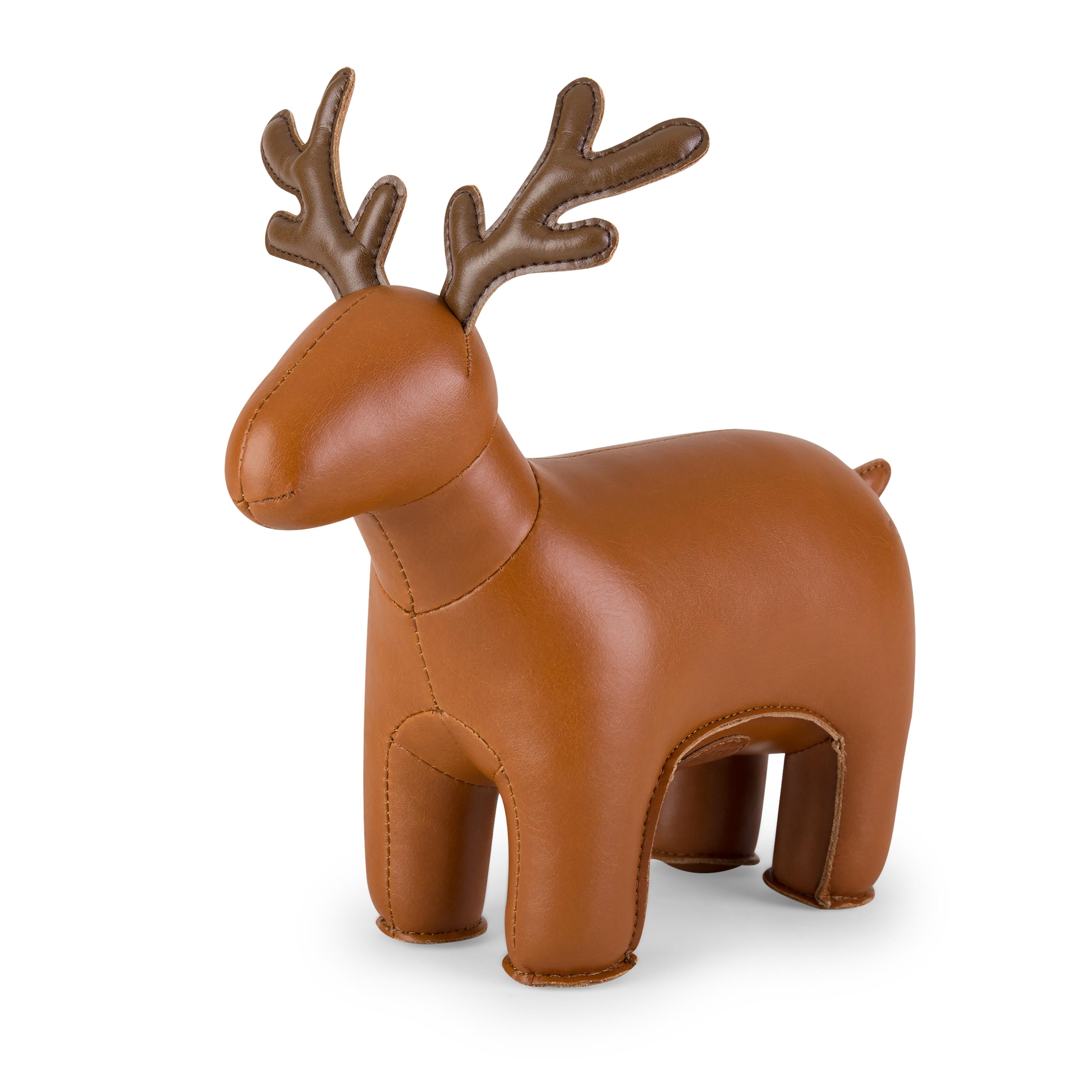 Zuny Reindeer Miyo Bookend,Tan + Brown