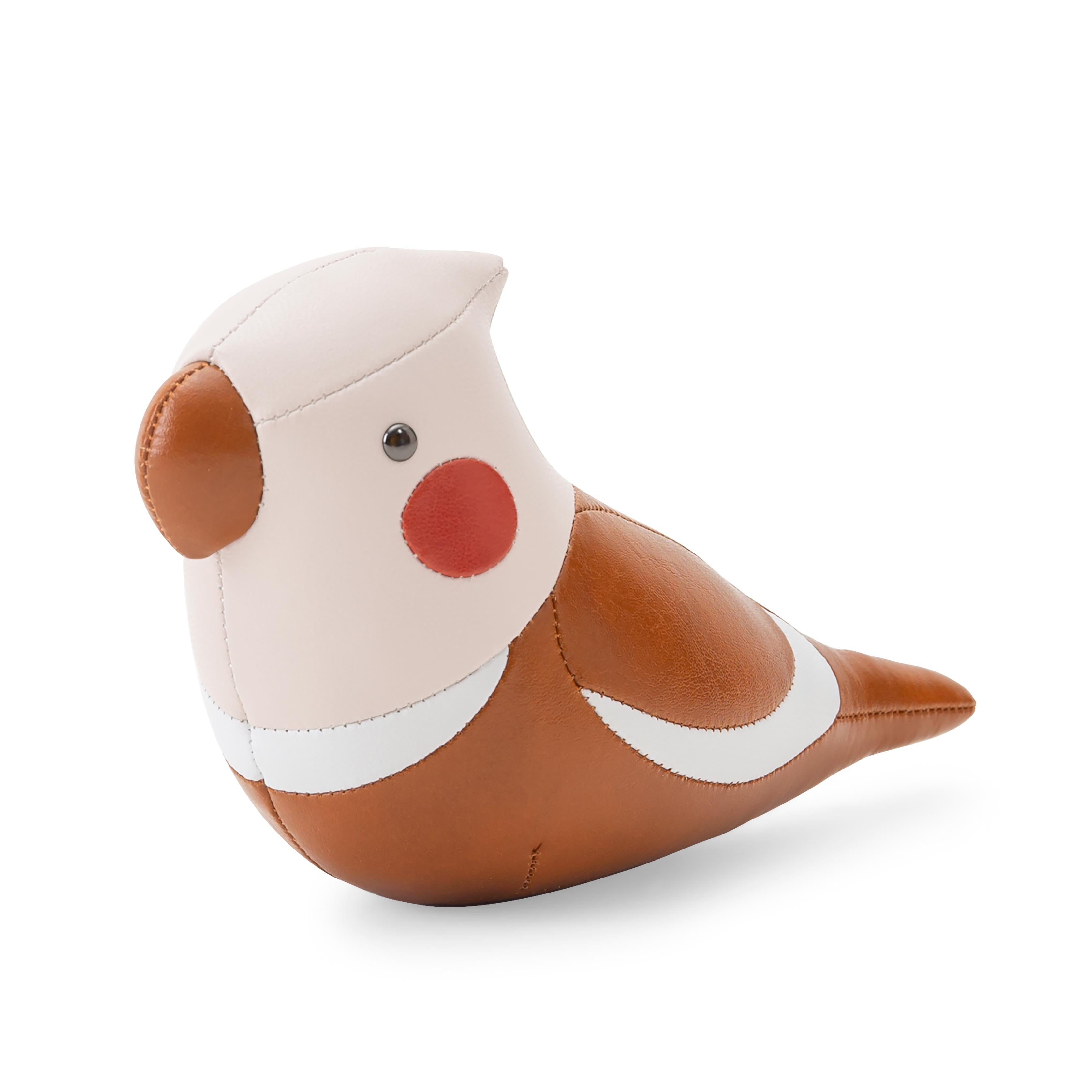 Zuny Cockatiel Paperweight,Tan + Wheat