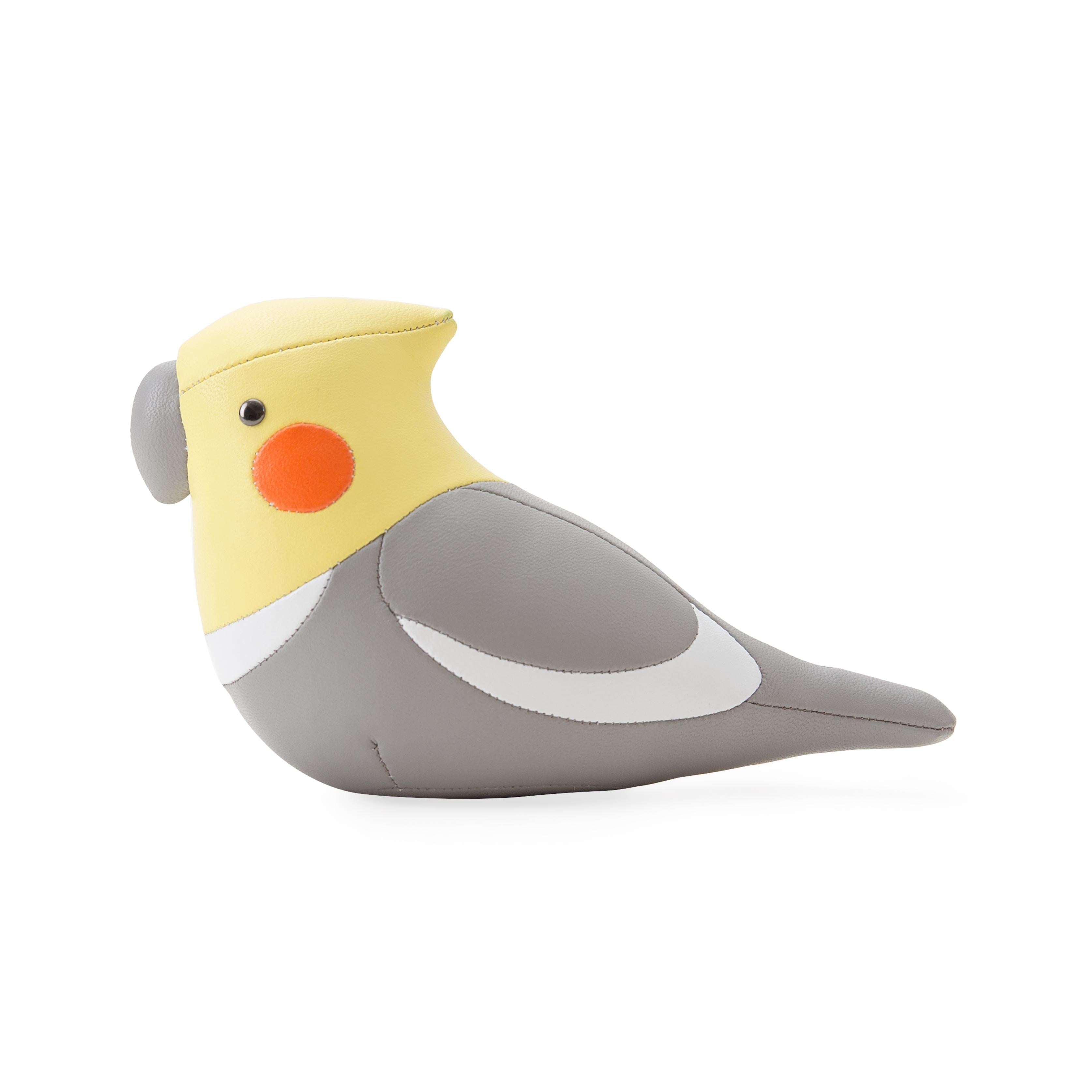 Zuny Cockatiel Paperweight,Gray + Cream