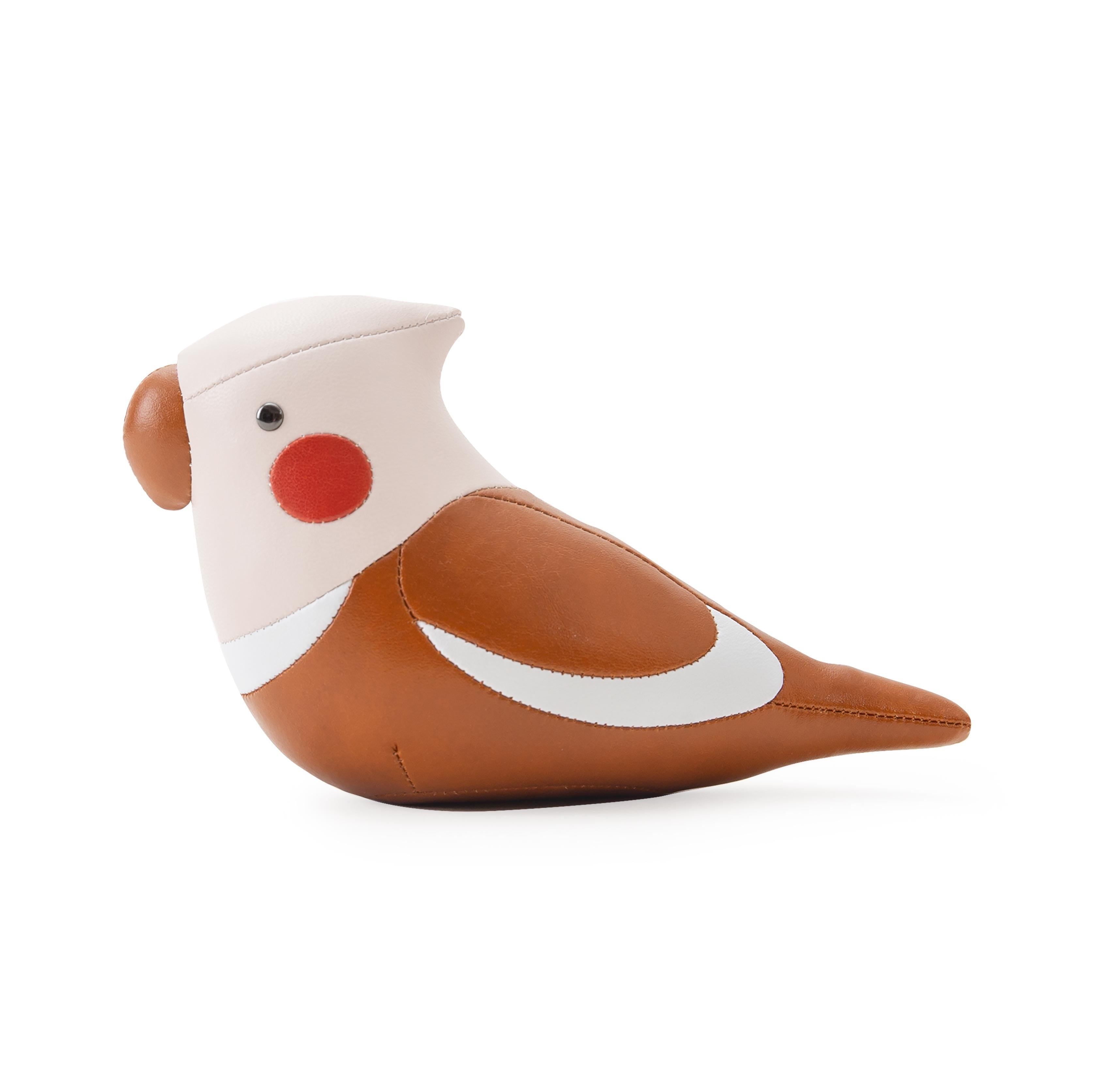 Zuny Cockatiel Paperweight,Tan + Wheat