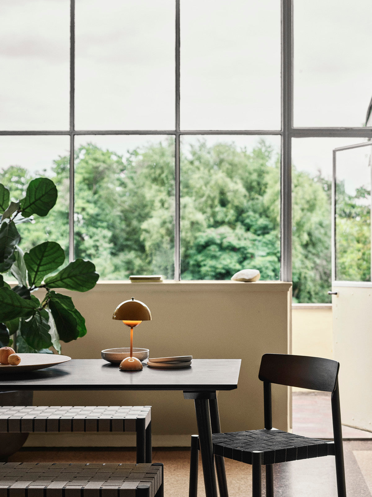 &Tradition Flowerpot VP9 Verner Panton 1968 - Mustard