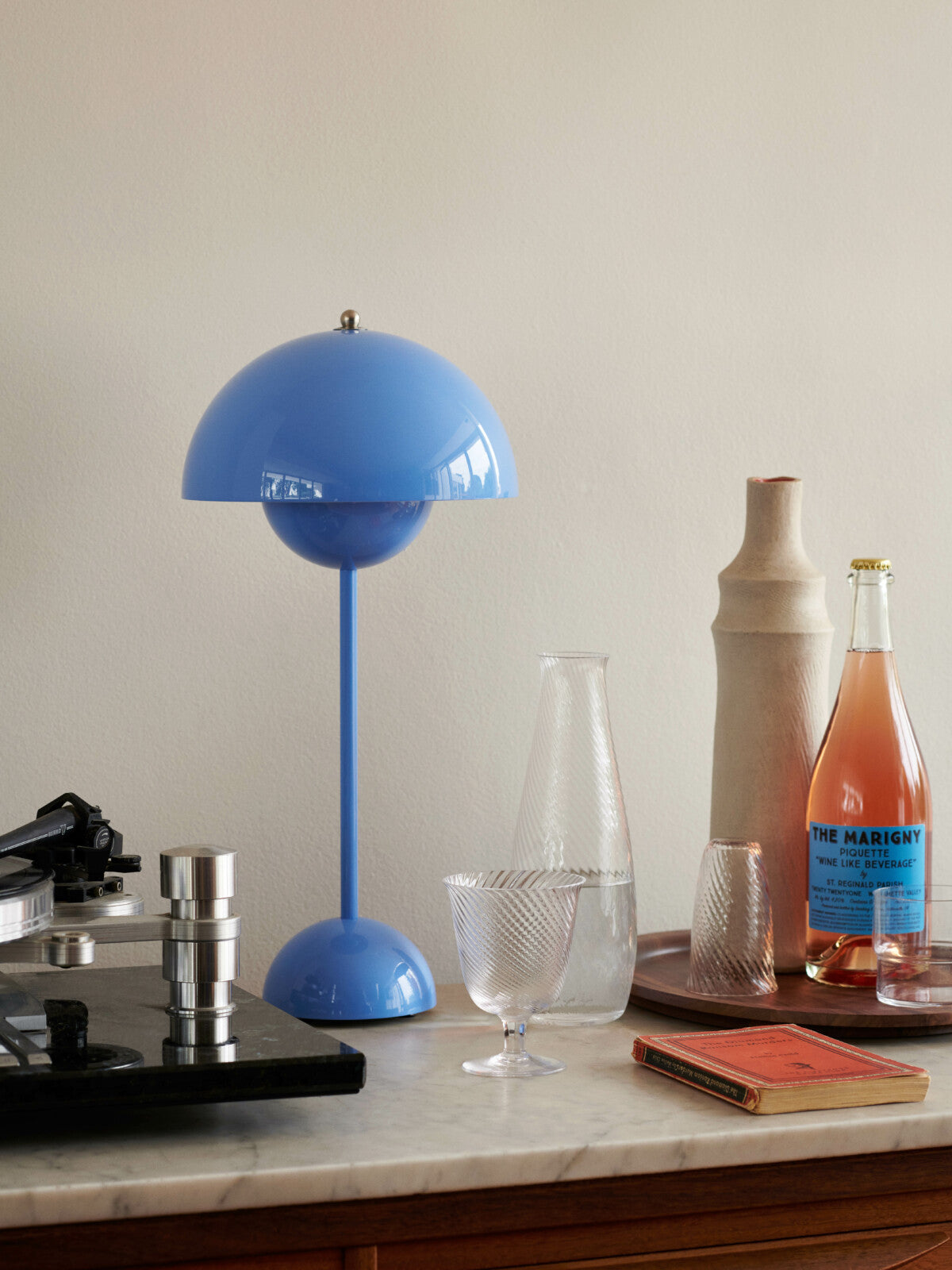 &Tradition Flowerpot VP3 Verner Panton 1968 - Swim Blue