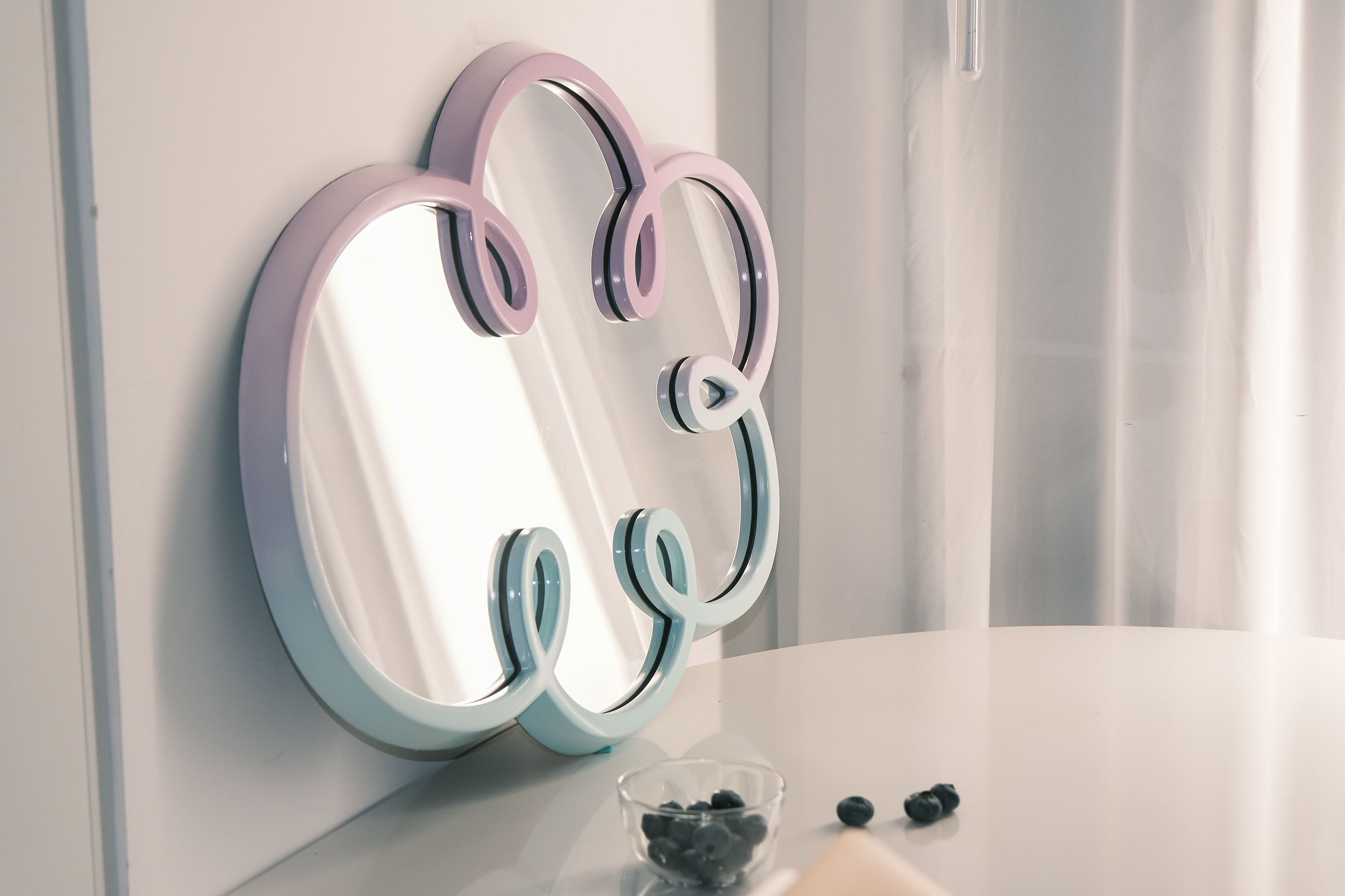 BUBBLE Mirror Small Lavender & Grass Green