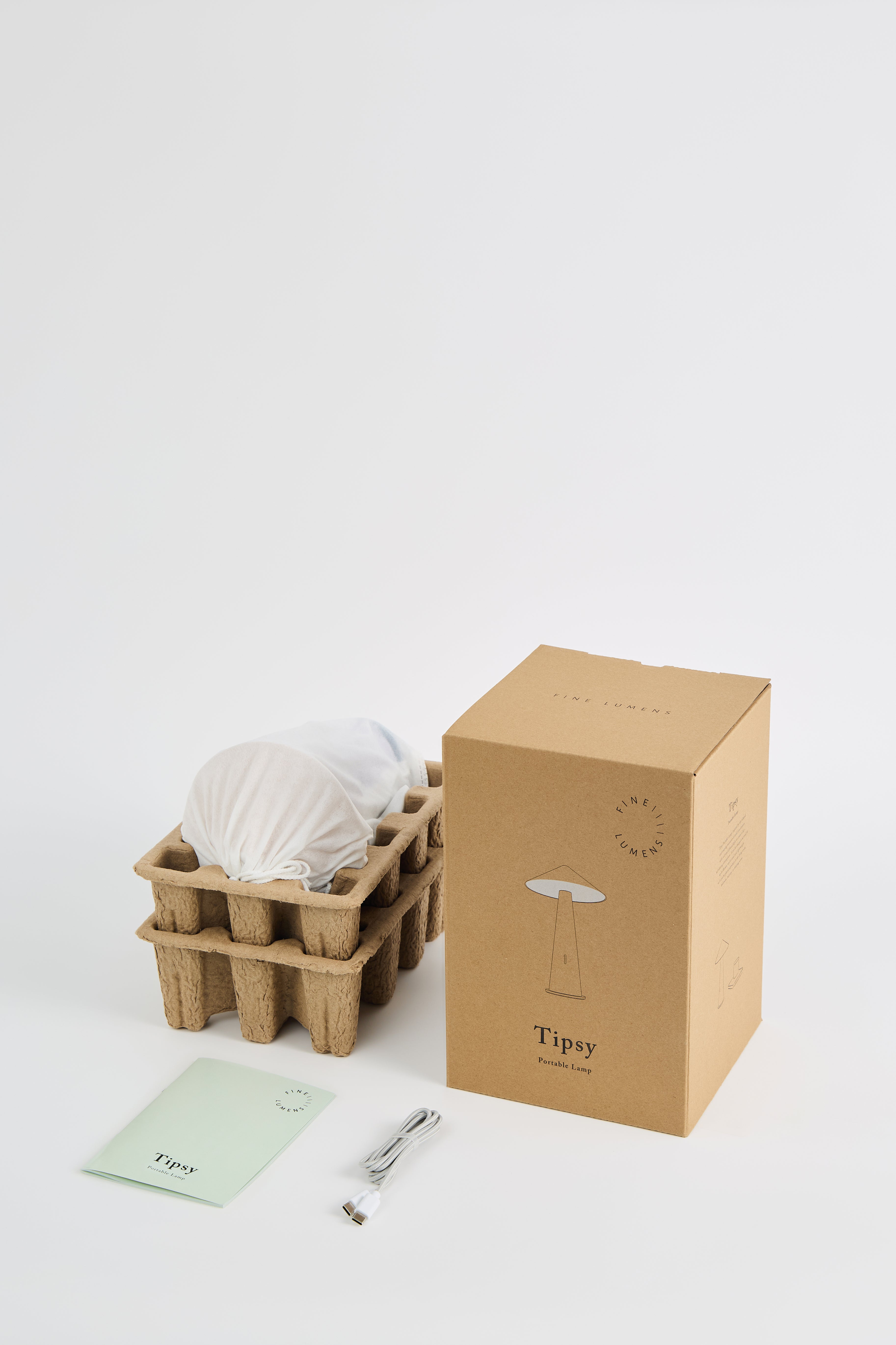 Tipsy Portable Lamp - Agreeable Gray/Soft Purple