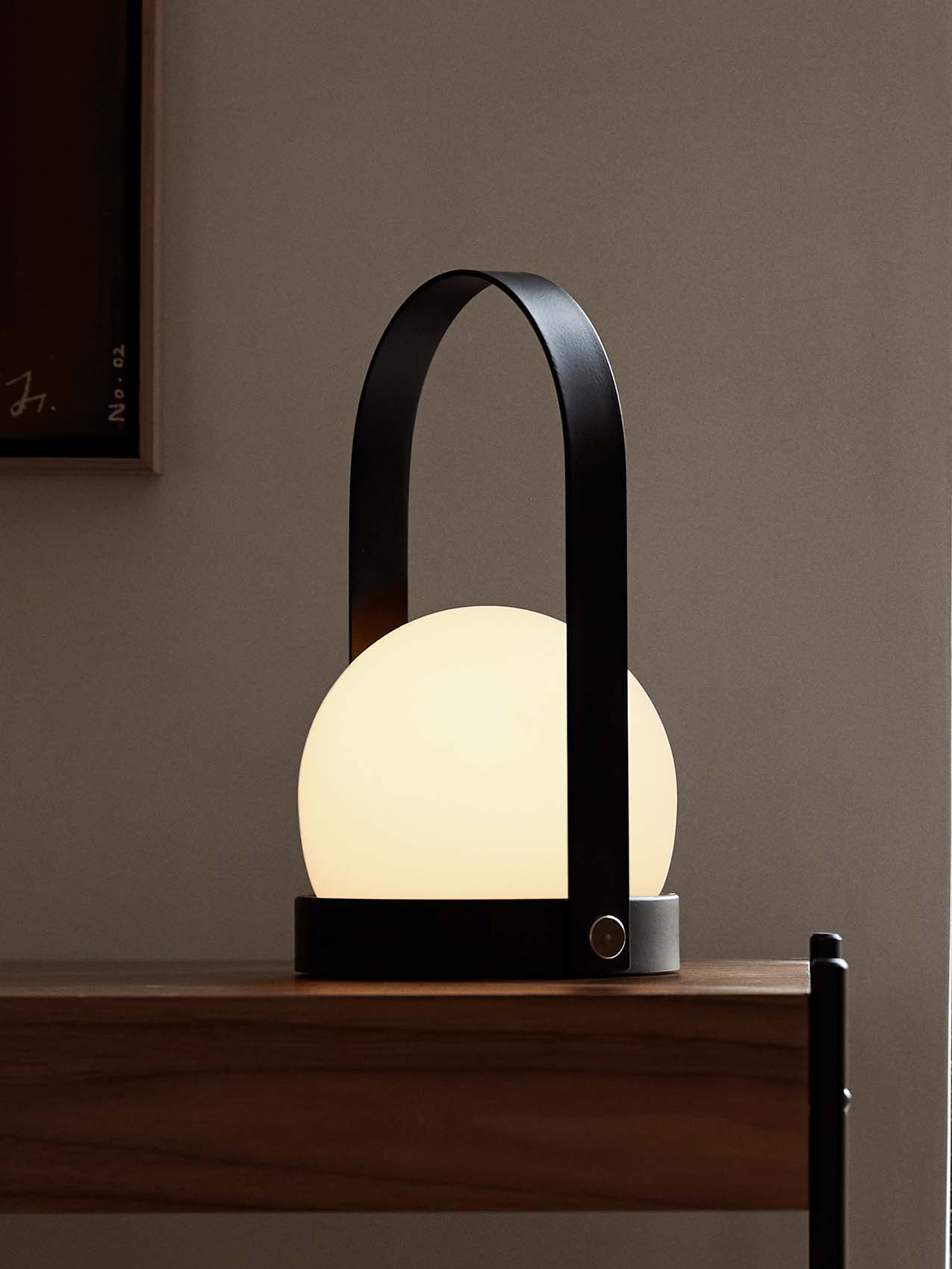 Carrie Portable Table Lamp - Black