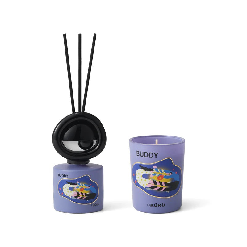 BIG EYE Scented Candle & Fragrance Diffuser - Buddy (Cassis)