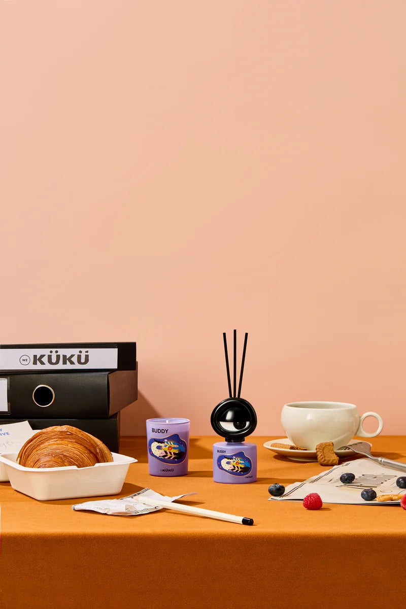 BIG EYE Scented Candle & Fragrance Diffuser - Buddy (Cassis)