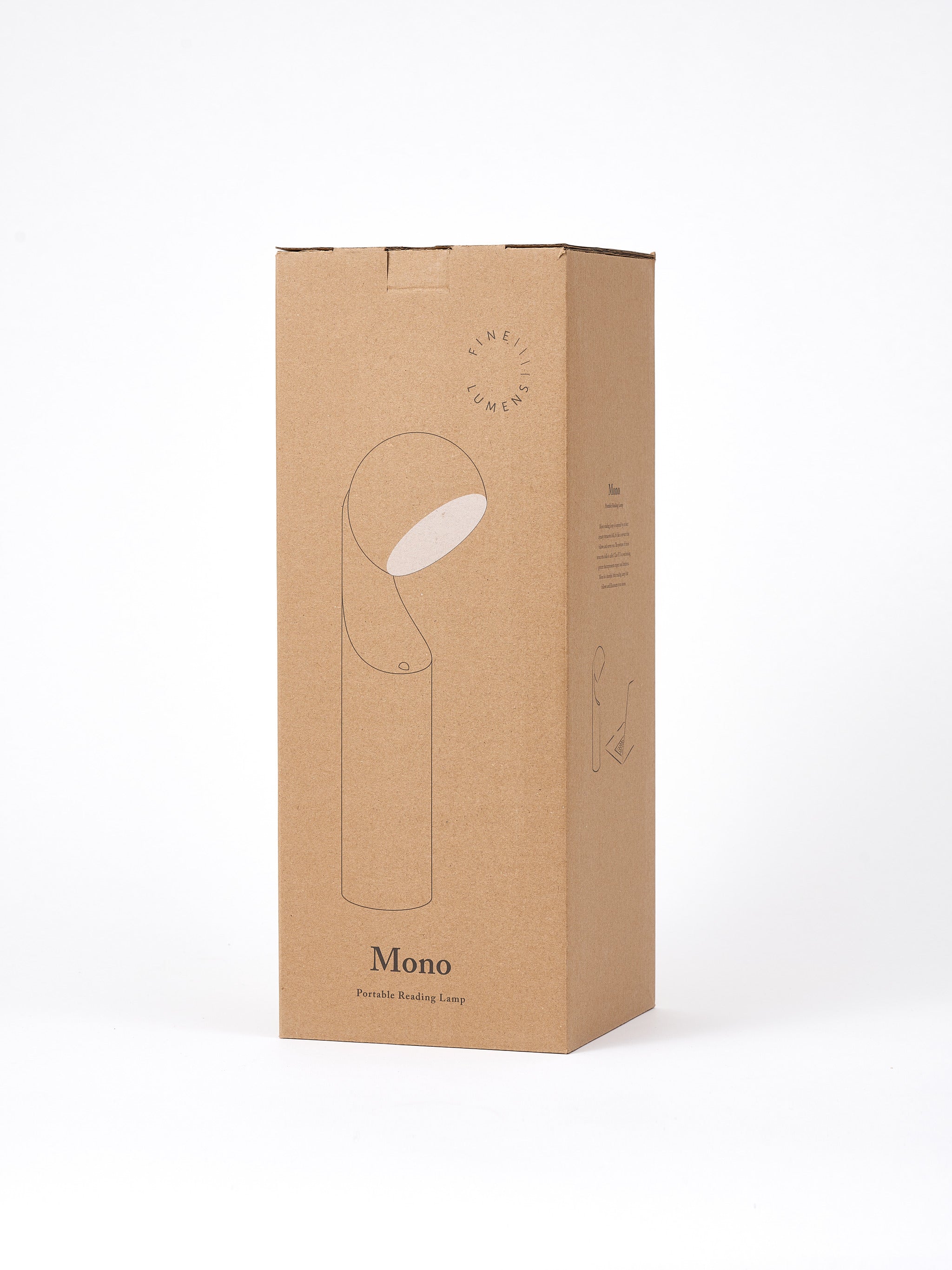 Mono Portable Reading Lamp - Nutshell & Cameo Brown