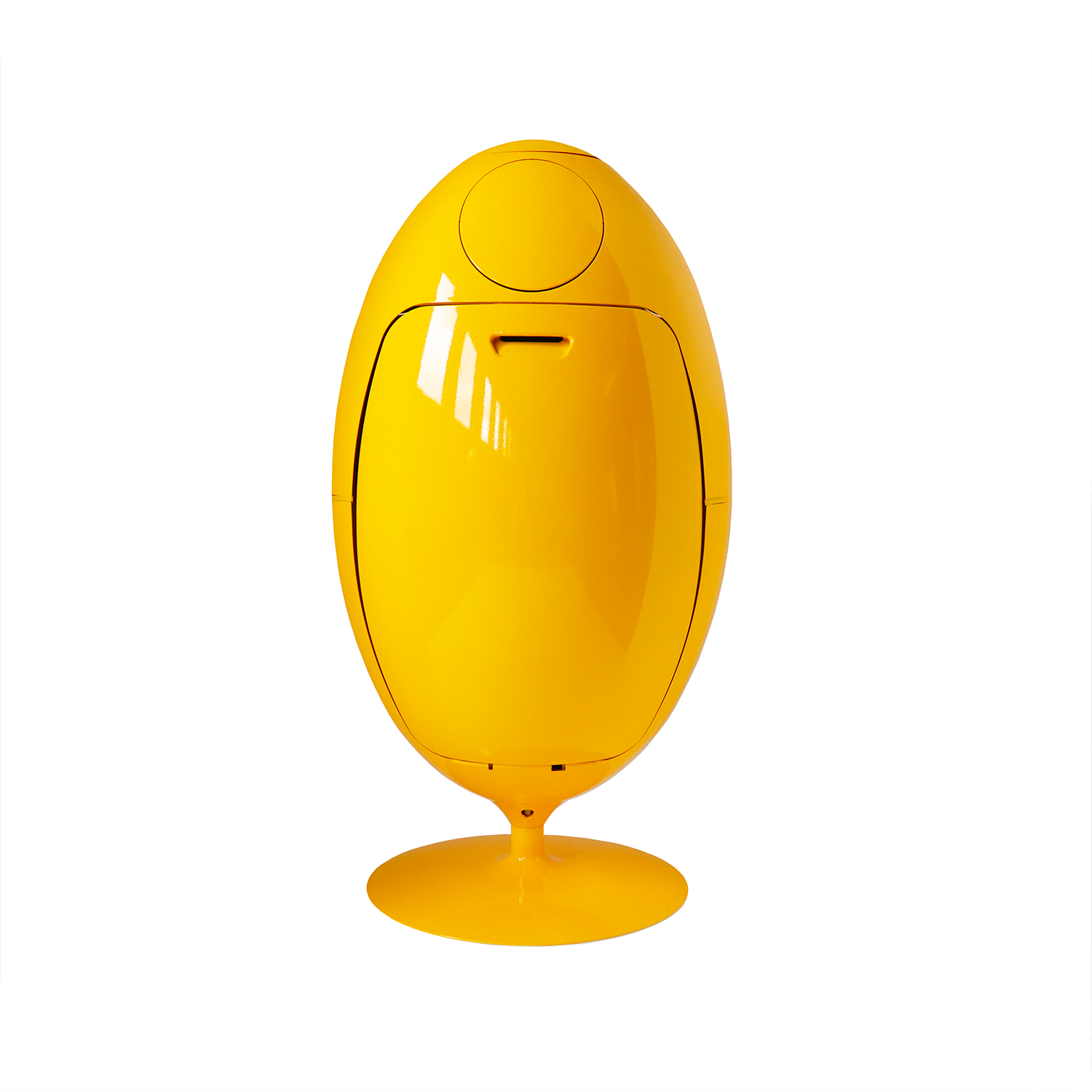 Ovetto galà yellow glossy - Recycling bin