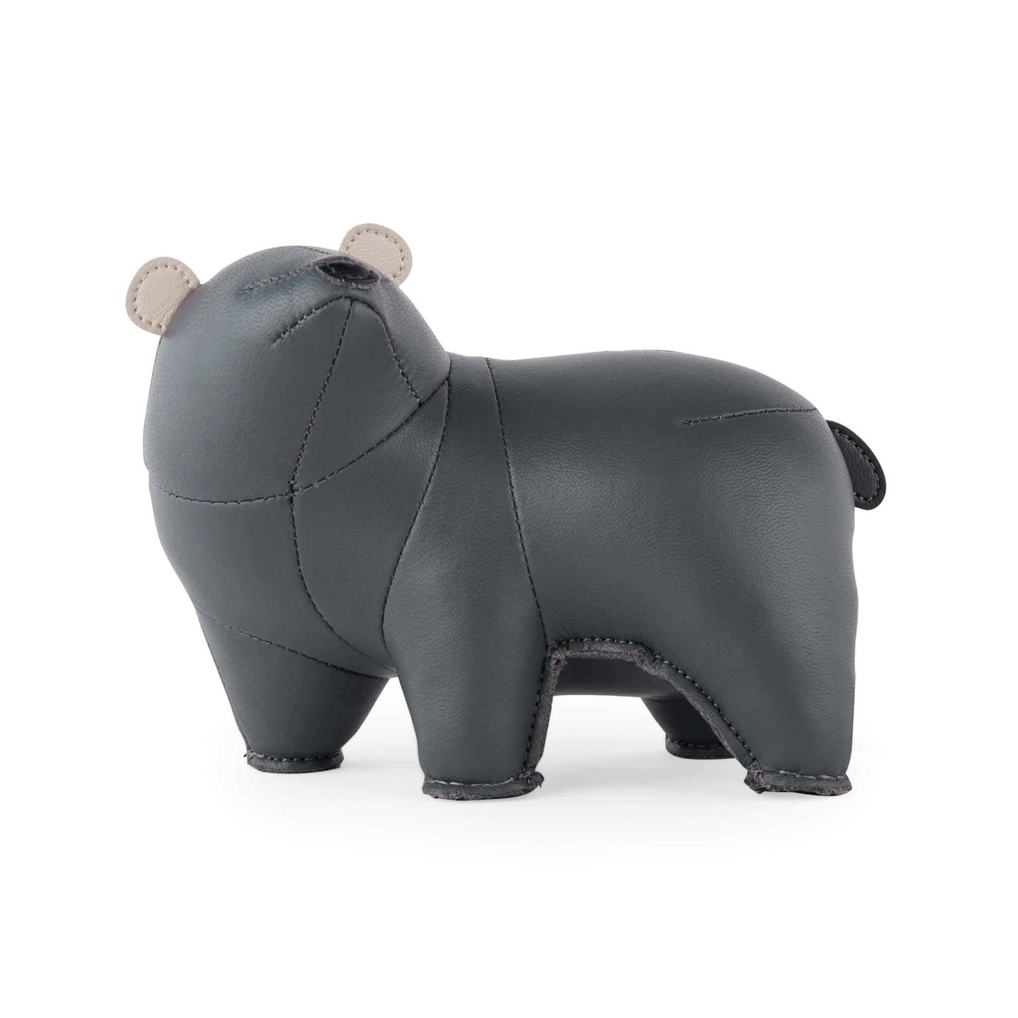 Zuny Bear Bero Paperweight, Dark Gray + Wheat - Intent