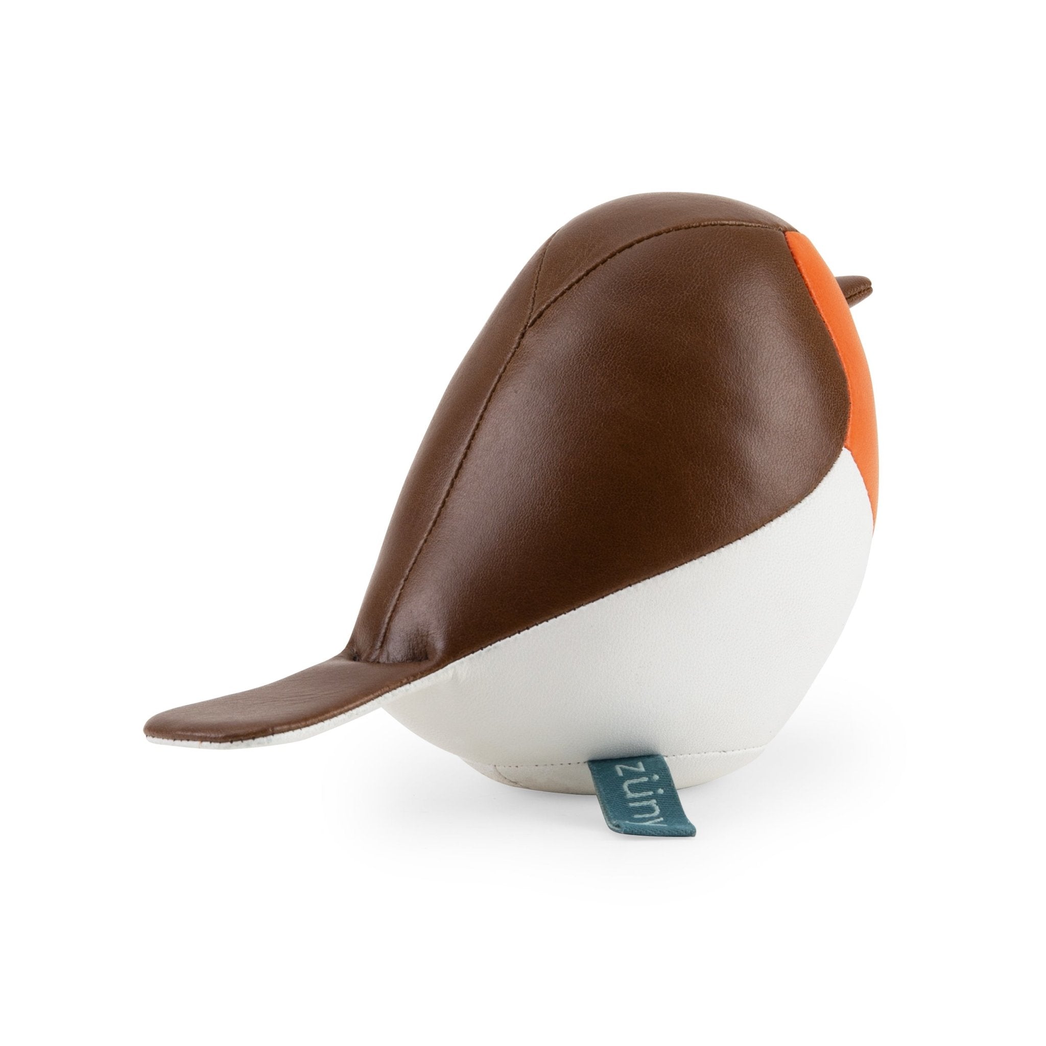 Zuny Bird Robin Paperweight, Brown + Orange - Intent