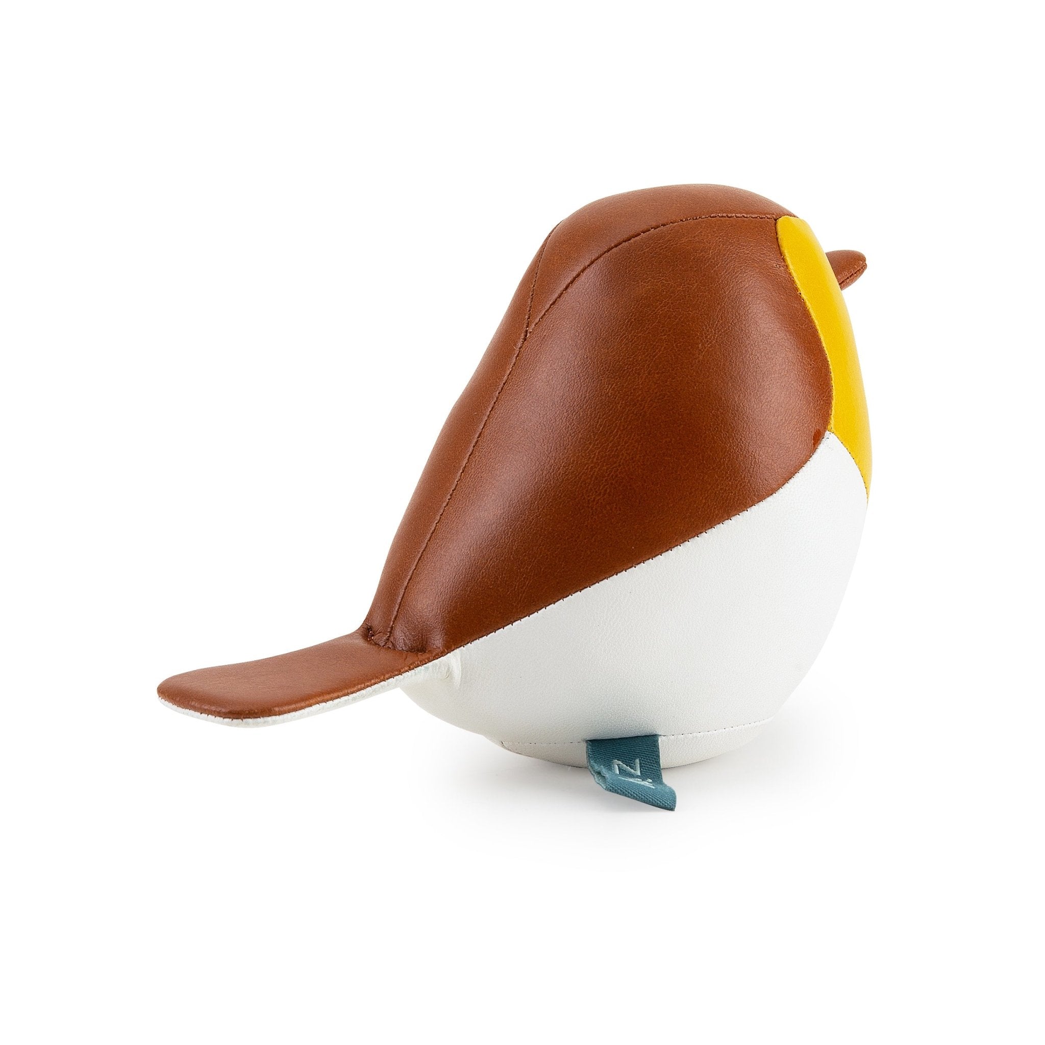 Zuny Bird Robin Paperweight, Tan + Ochre Yellow - Intent