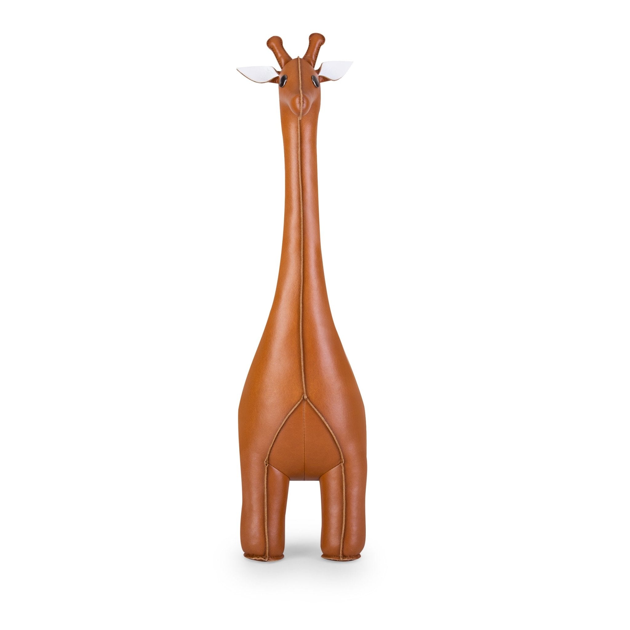 Zuny Classic Giraffe Bookend, Tan + White - Intent