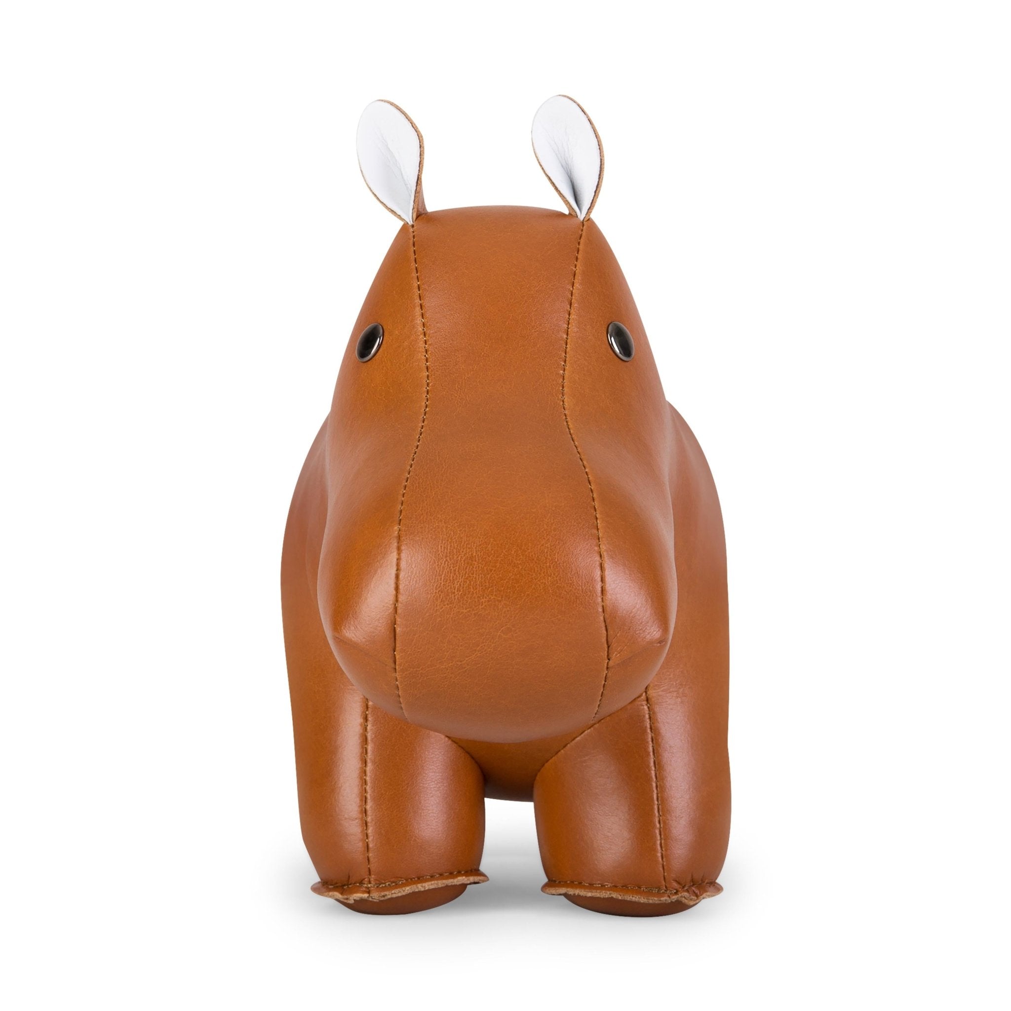 Zuny Classic Hippo Bookend, Tan + Wheat - Intent