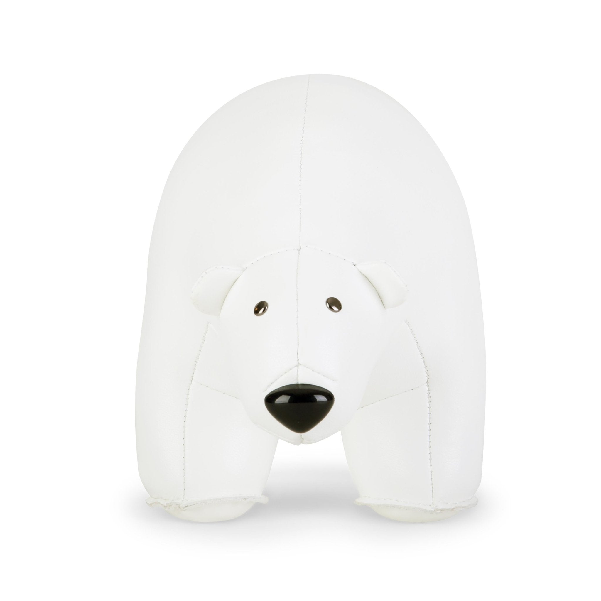 Zuny Classic Polar Bear Bookend, White - Intent