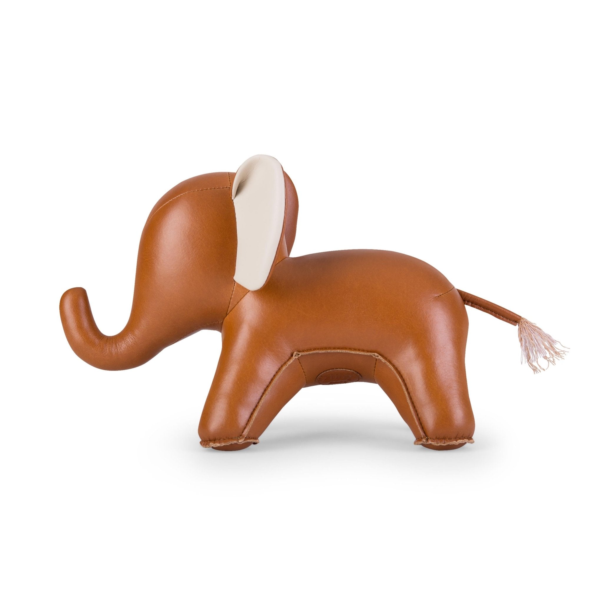 Zuny Elephant Abby Bookend, Tan + Wheat - Intent
