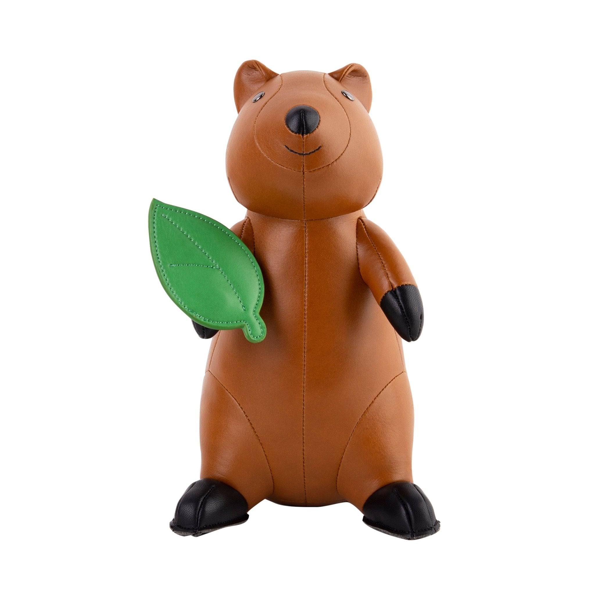 Zuny Quokka Bookend, Tan + Black - Intent