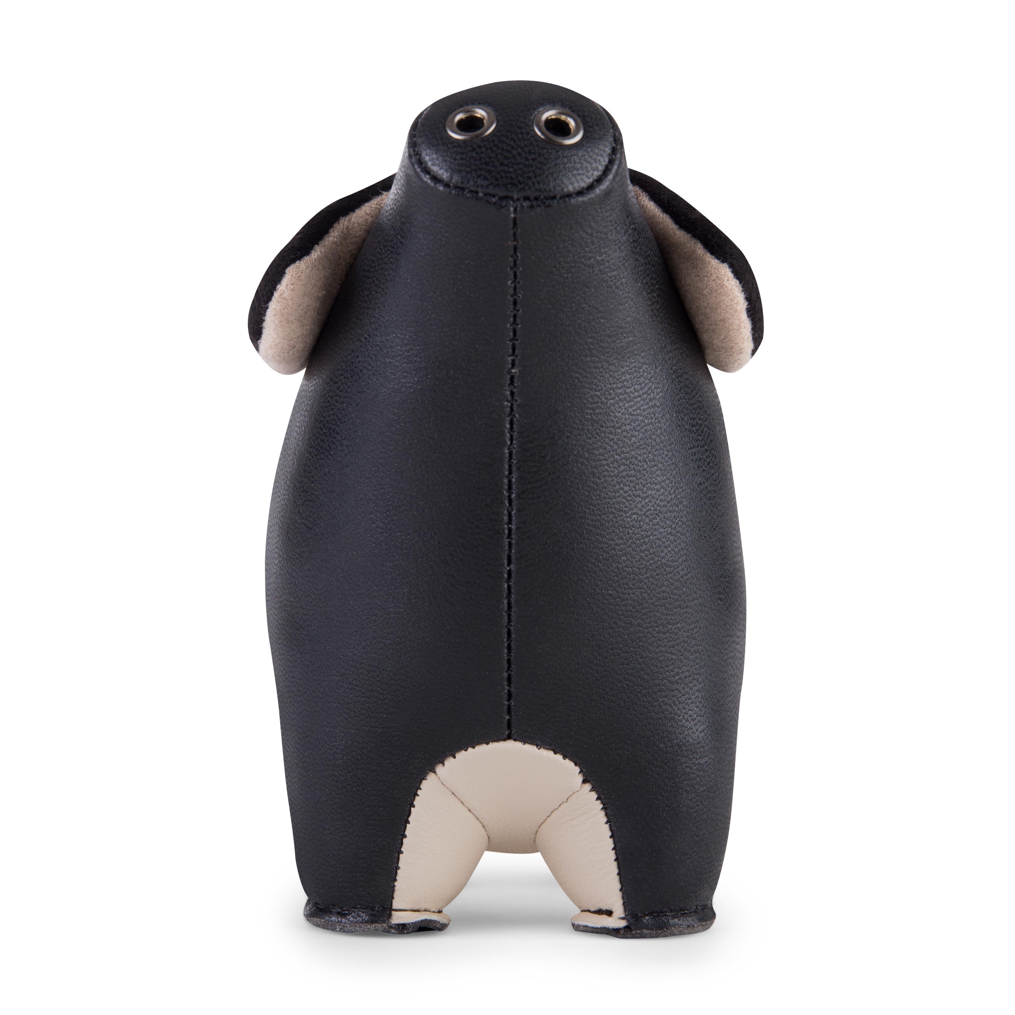 Zuny Pig Diya Paperweight, Black + Wheat