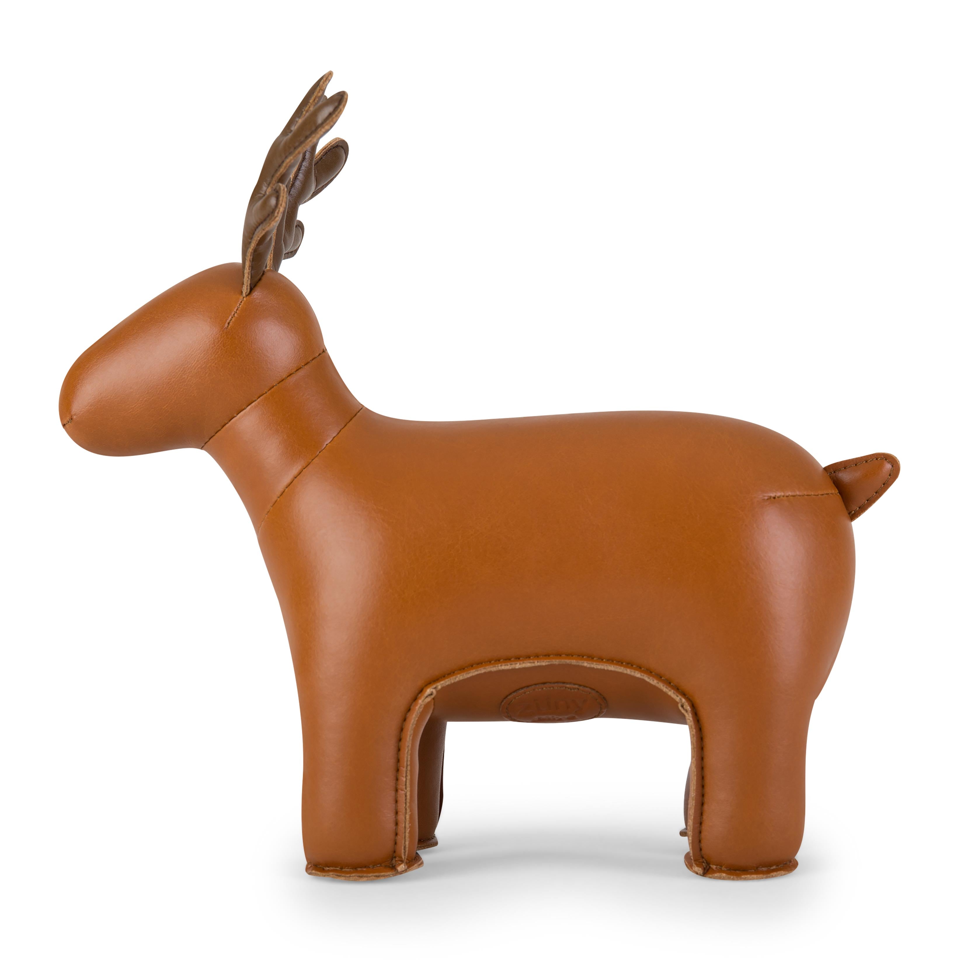 Zuny Reindeer Miyo Bookend,Tan + Brown