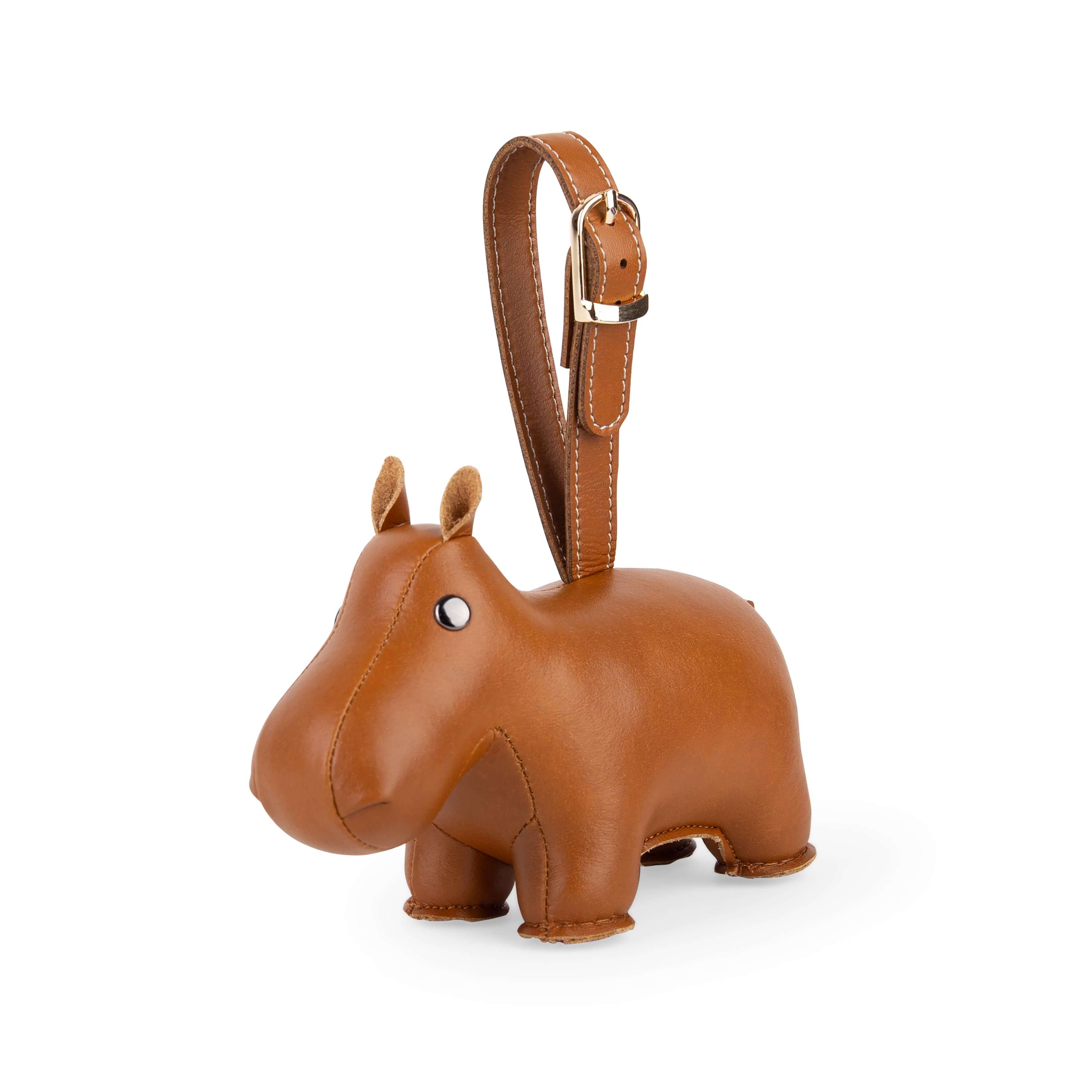 Zuny Ornament - Hippo,Tan