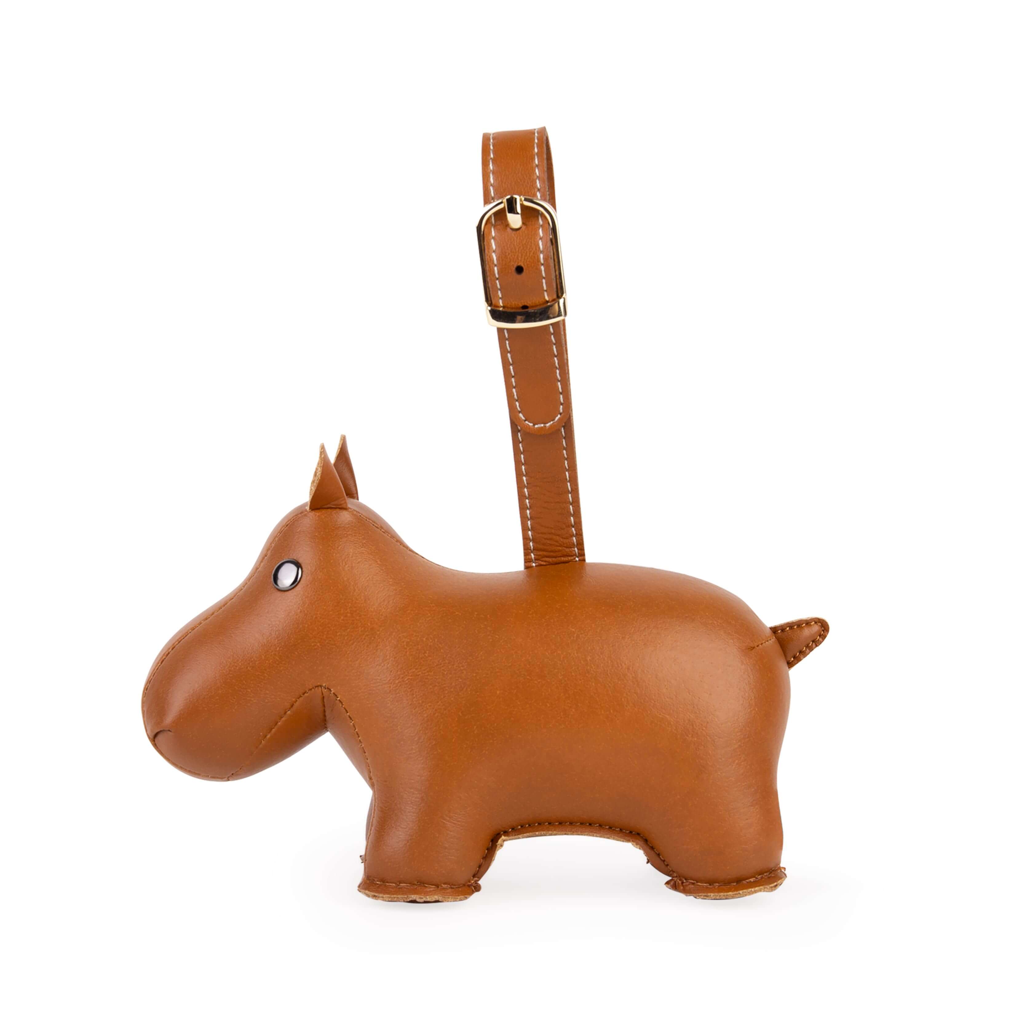Zuny Ornament - Hippo,Tan