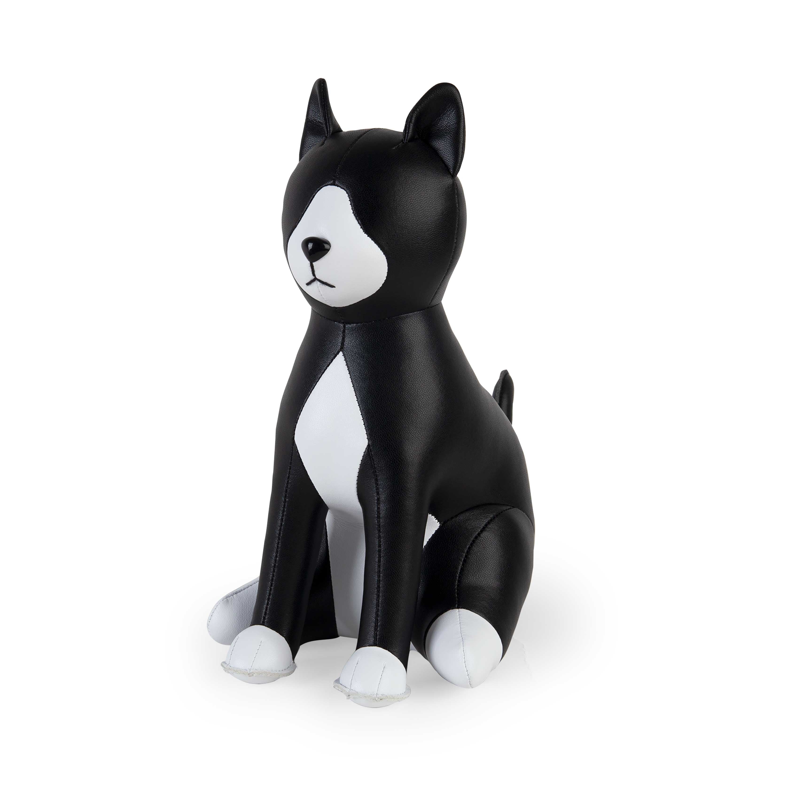 Zuny Cat Tuxedo Bookend, Black + White