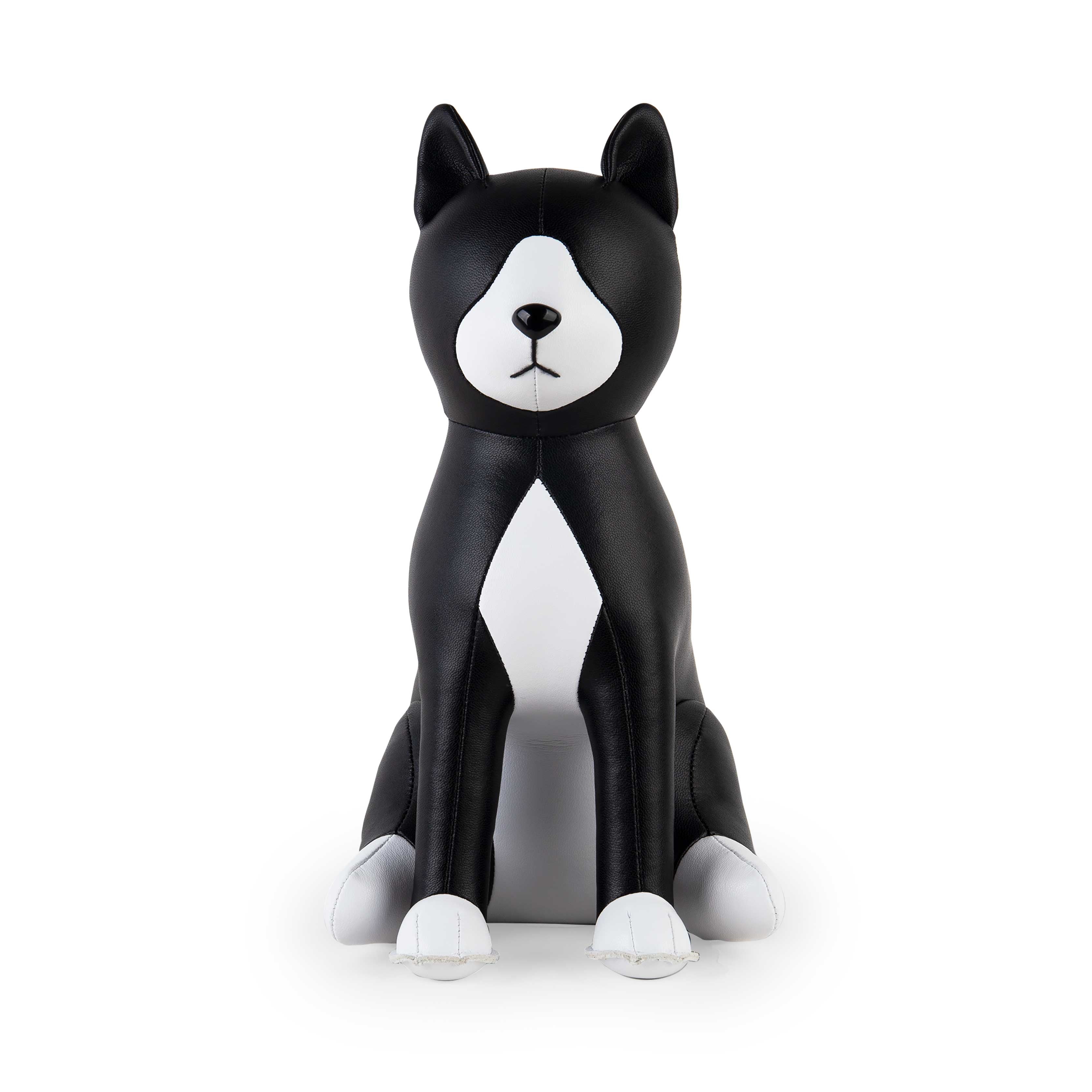 Zuny Cat Tuxedo Bookend, Black + White