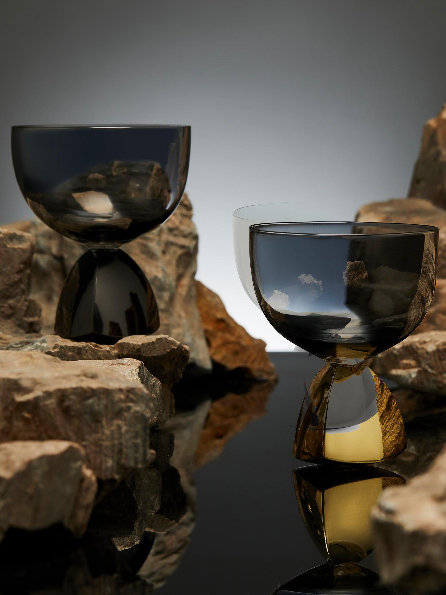 MU16 - Crystal Whiskey Glasses x2 [BORDER COLLECTION]