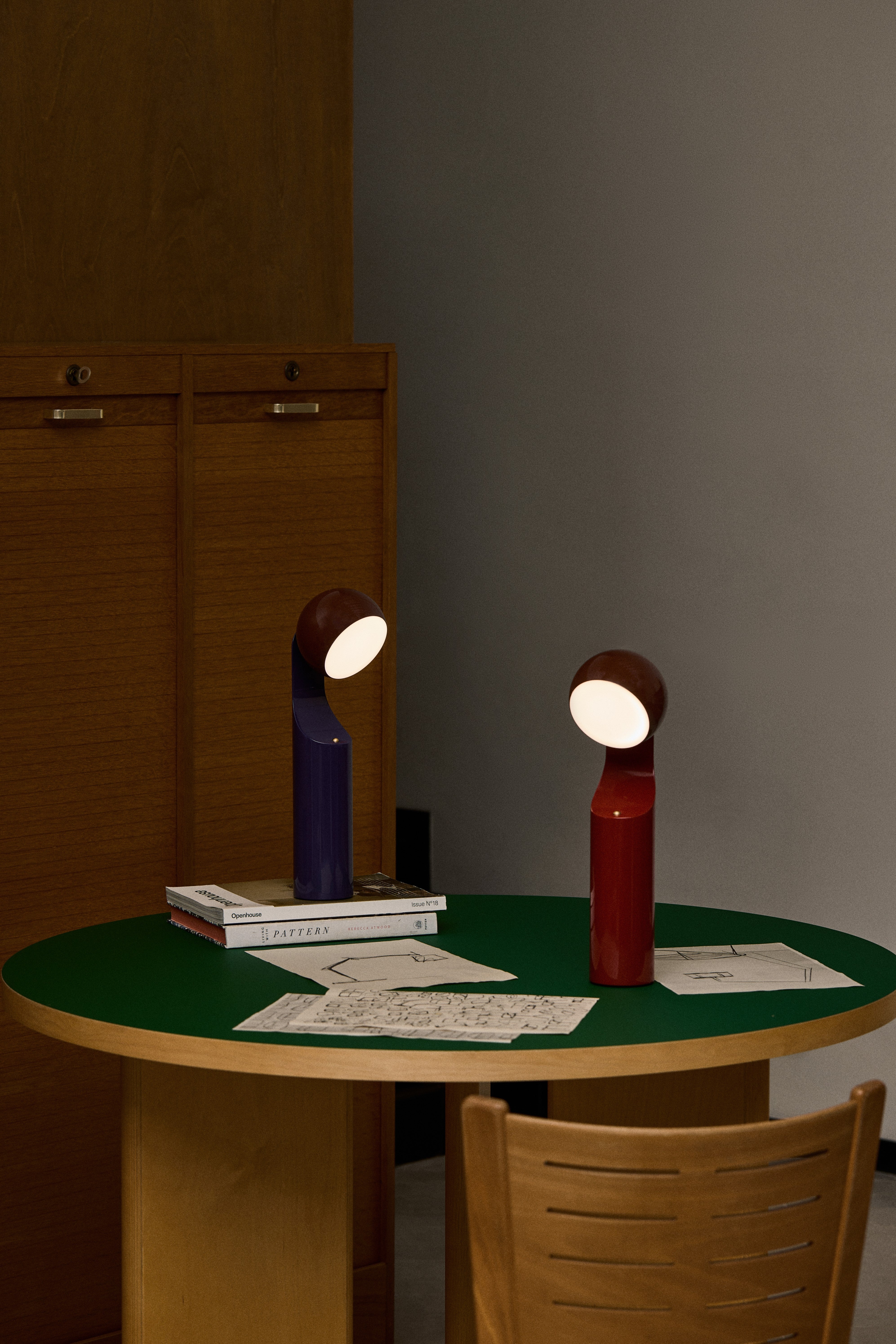 Mono Portable Reading Lamp - Rust /Ruby Rec