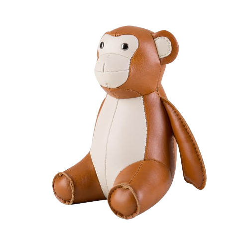 Zuny Monkey Paperweight, Tan + Wheat