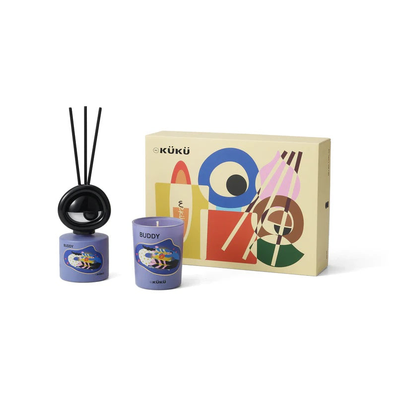 BIG EYE Scented Candle & Fragrance Diffuser - Buddy (Cassis)