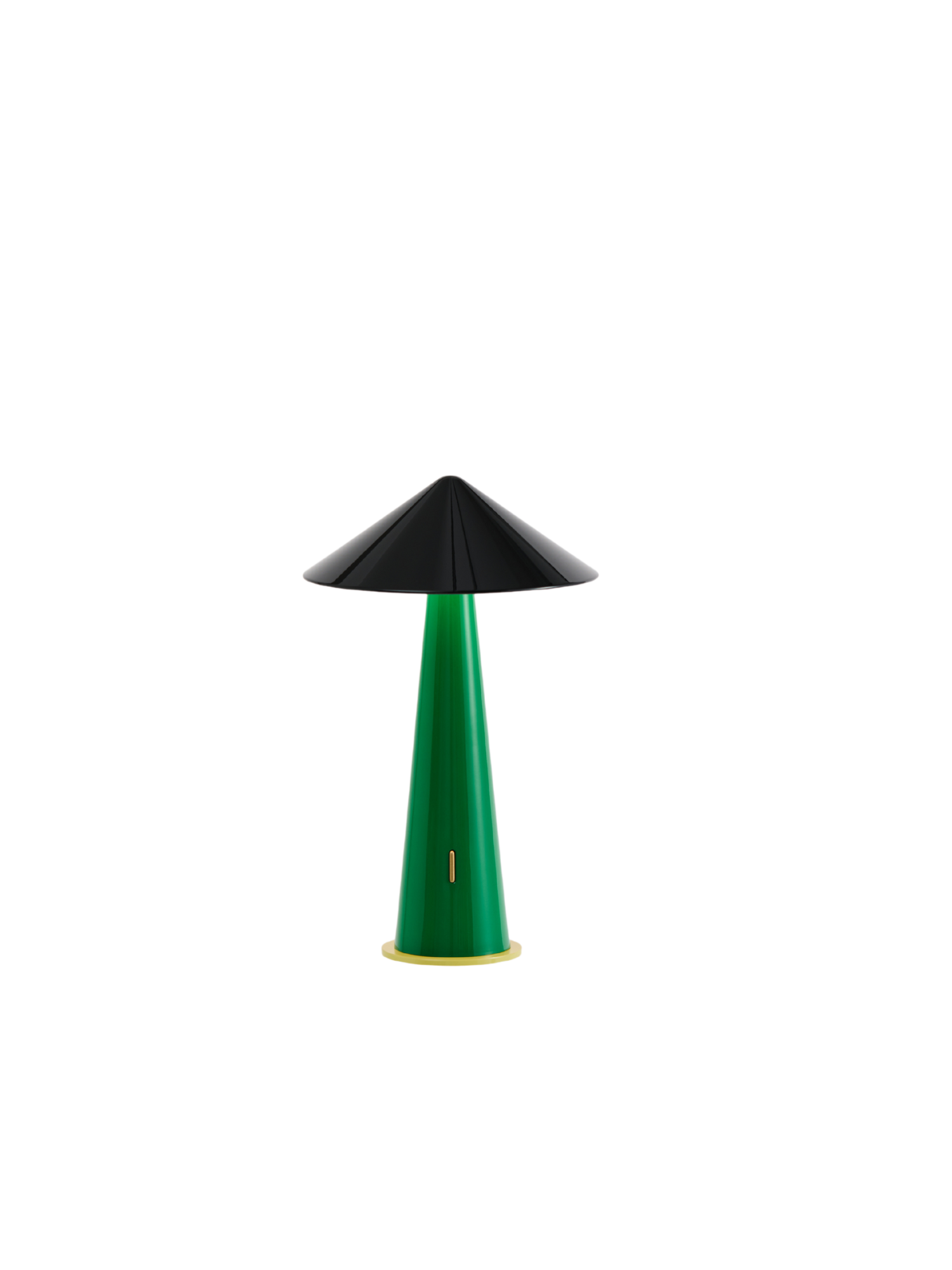 Tipsy Portable Lamp - Rich black/Emerald Green