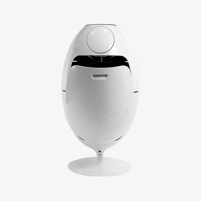 OVETTO LACOQUE WHITE - RECYCLING BIN