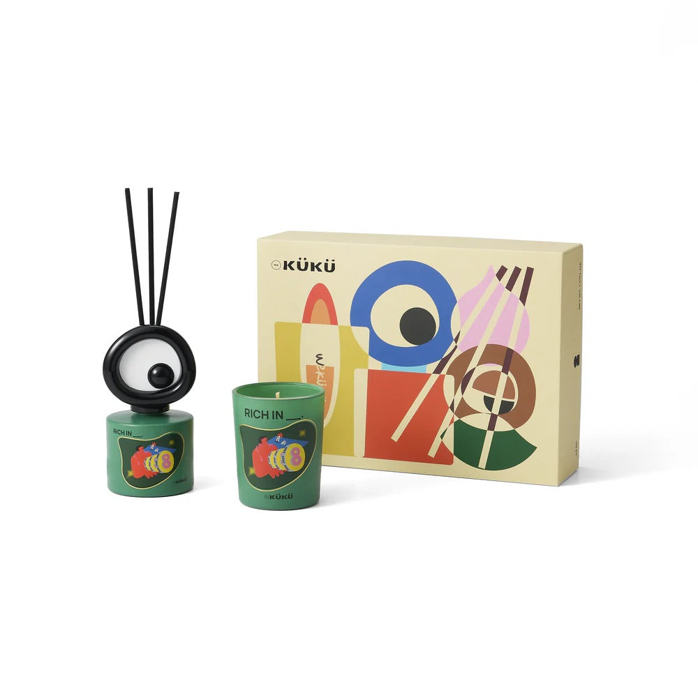 BIG EYE Scented Candle & Fragrance Diffuser - Rich in_. (Woody)