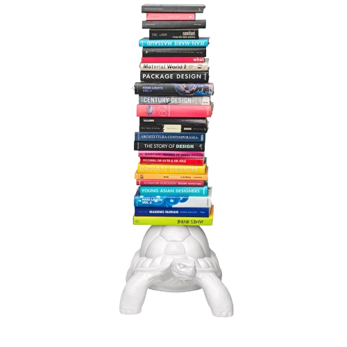 White Turtle Carry Bookcase