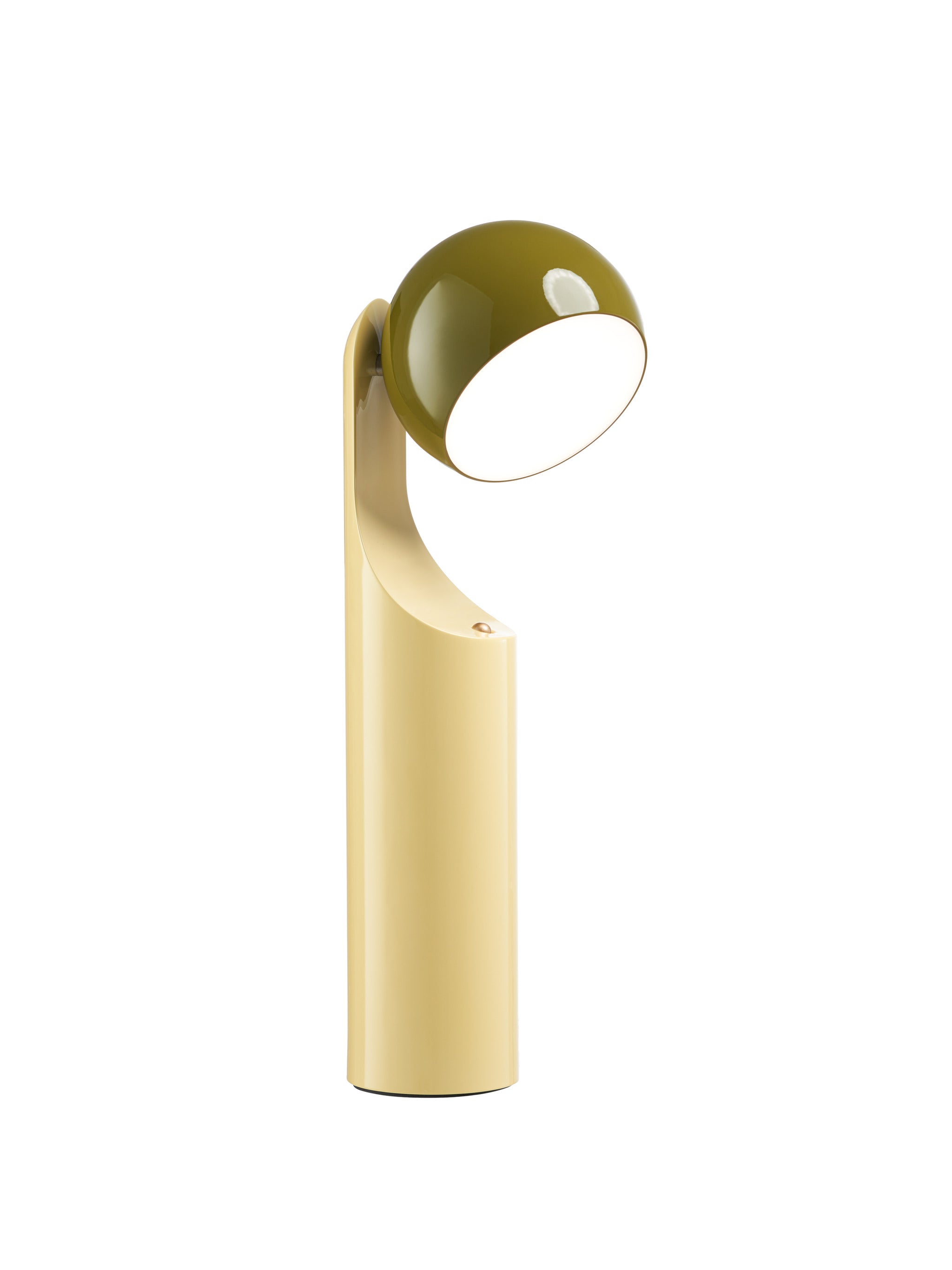 Mono Portable Reading Lamp - Verde Olive & Natural Yellow