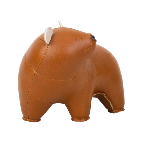 Zuny Bear Bero Paperweight, Tan + Wheat
