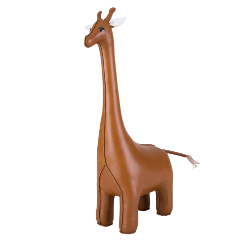 Zuny Classic Giraffe Bookend, Tan + White