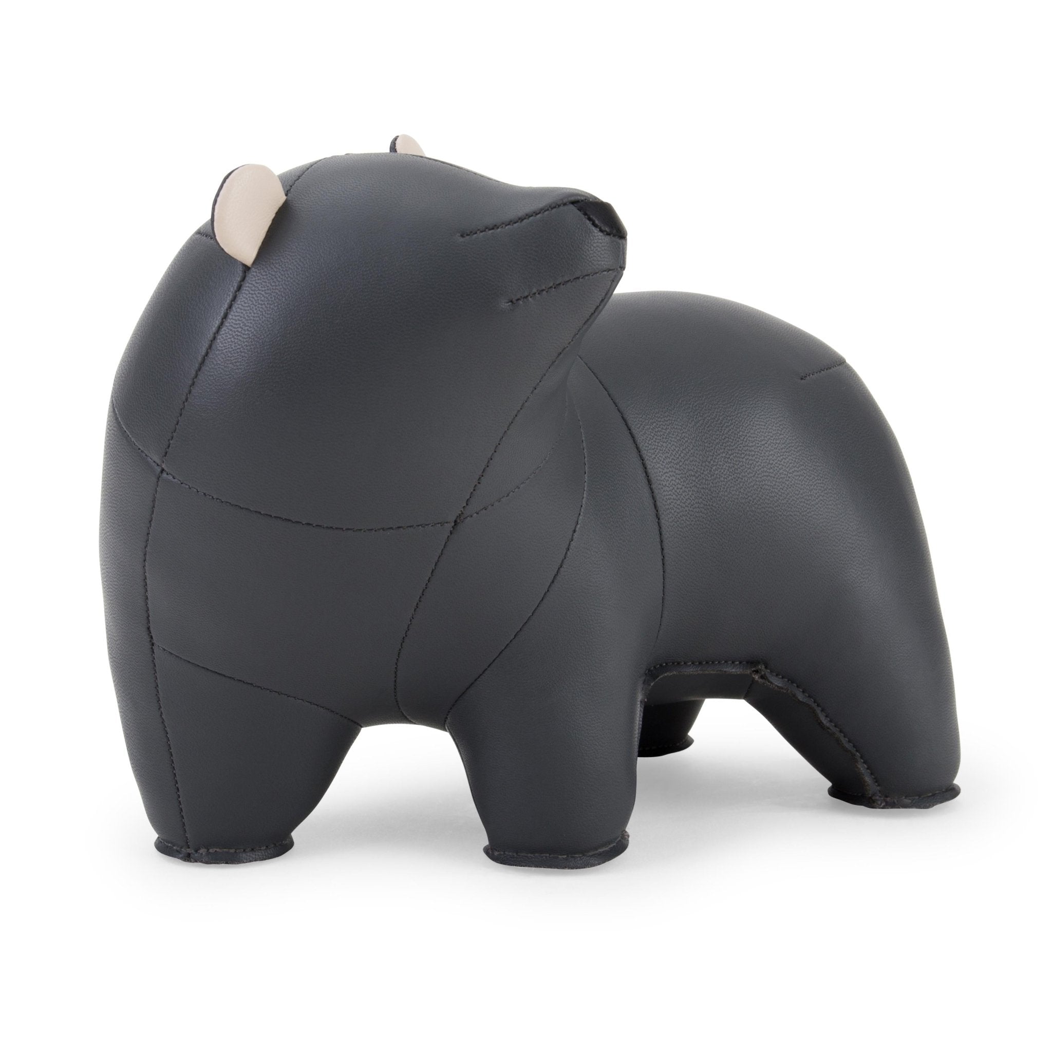 Zuny Bear Bero Bookend, Dark Gray + Wheat - Intent