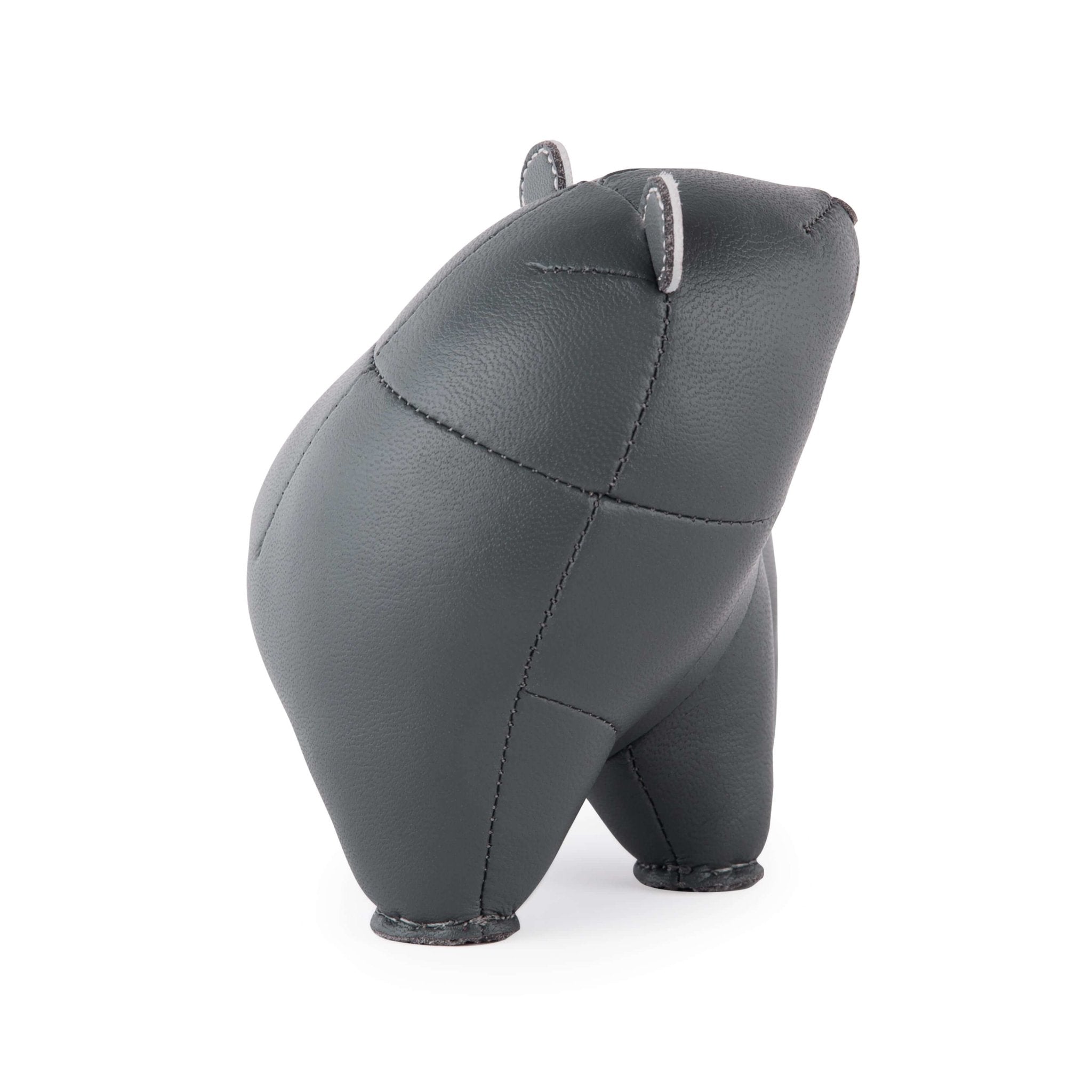 Zuny Bear Bero Paperweight, Dark Gray + Wheat - Intent