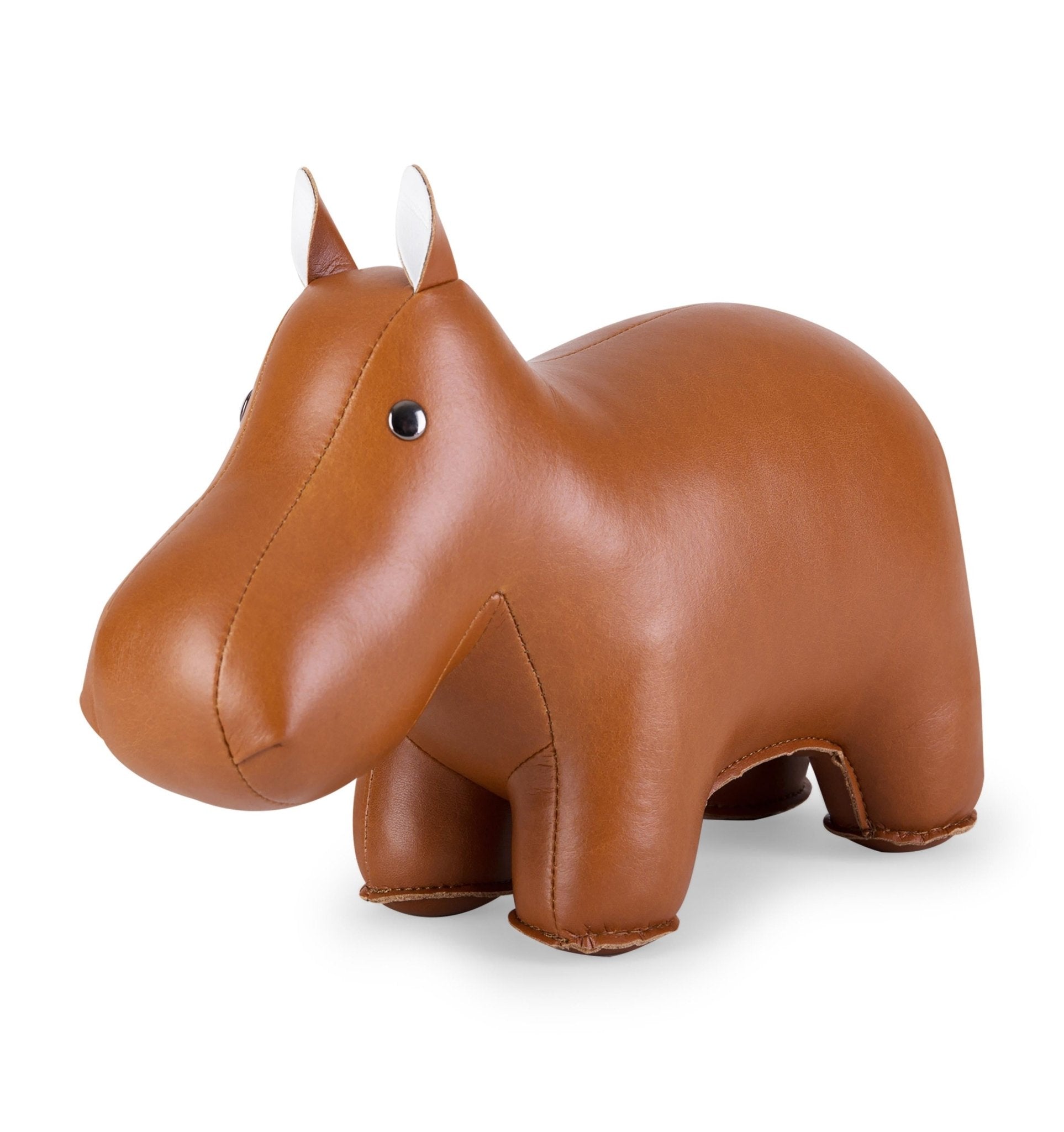 Zuny Classic Hippo Bookend, Tan + Wheat - Intent