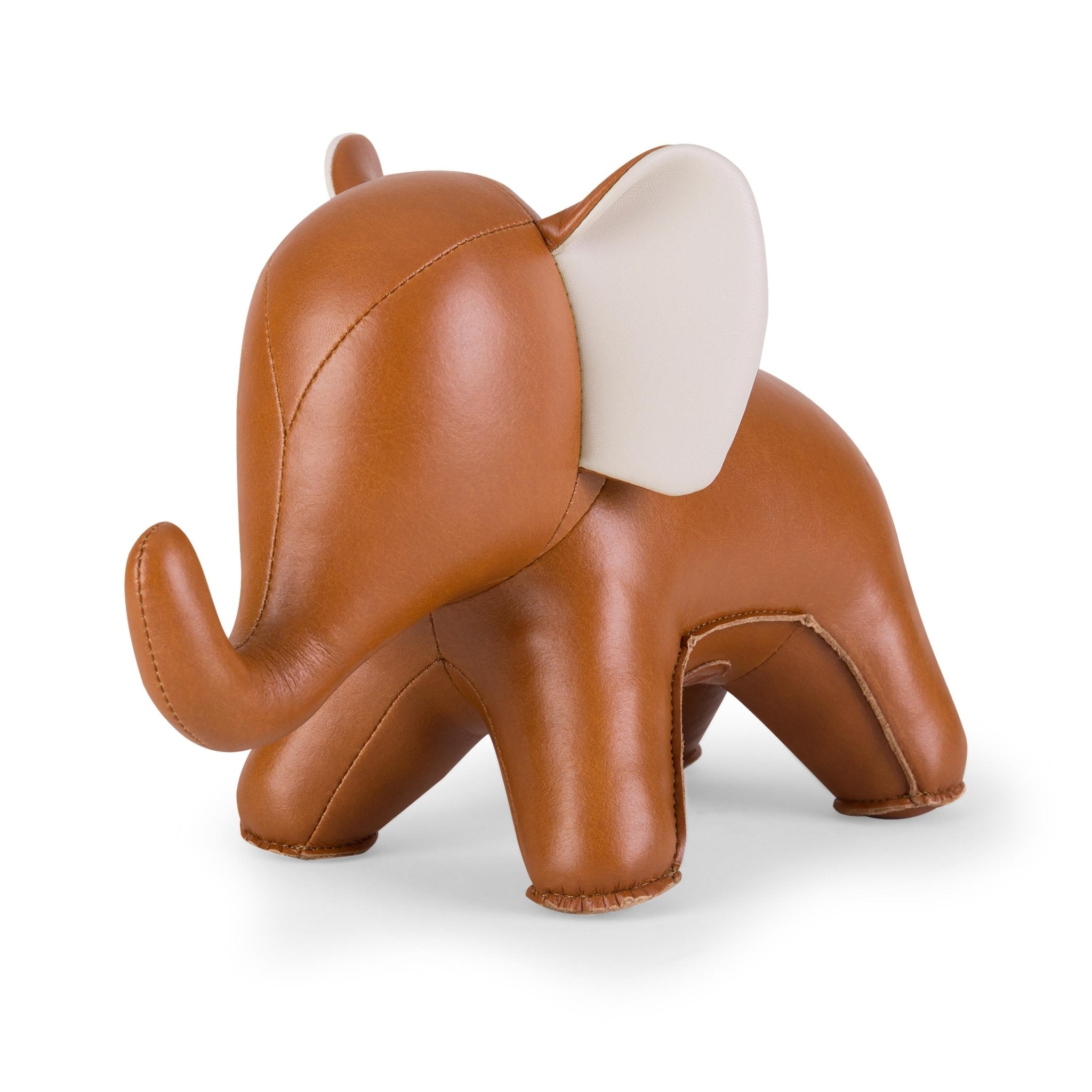 Zuny Elephant Abby Bookend, Tan + Wheat - Intent