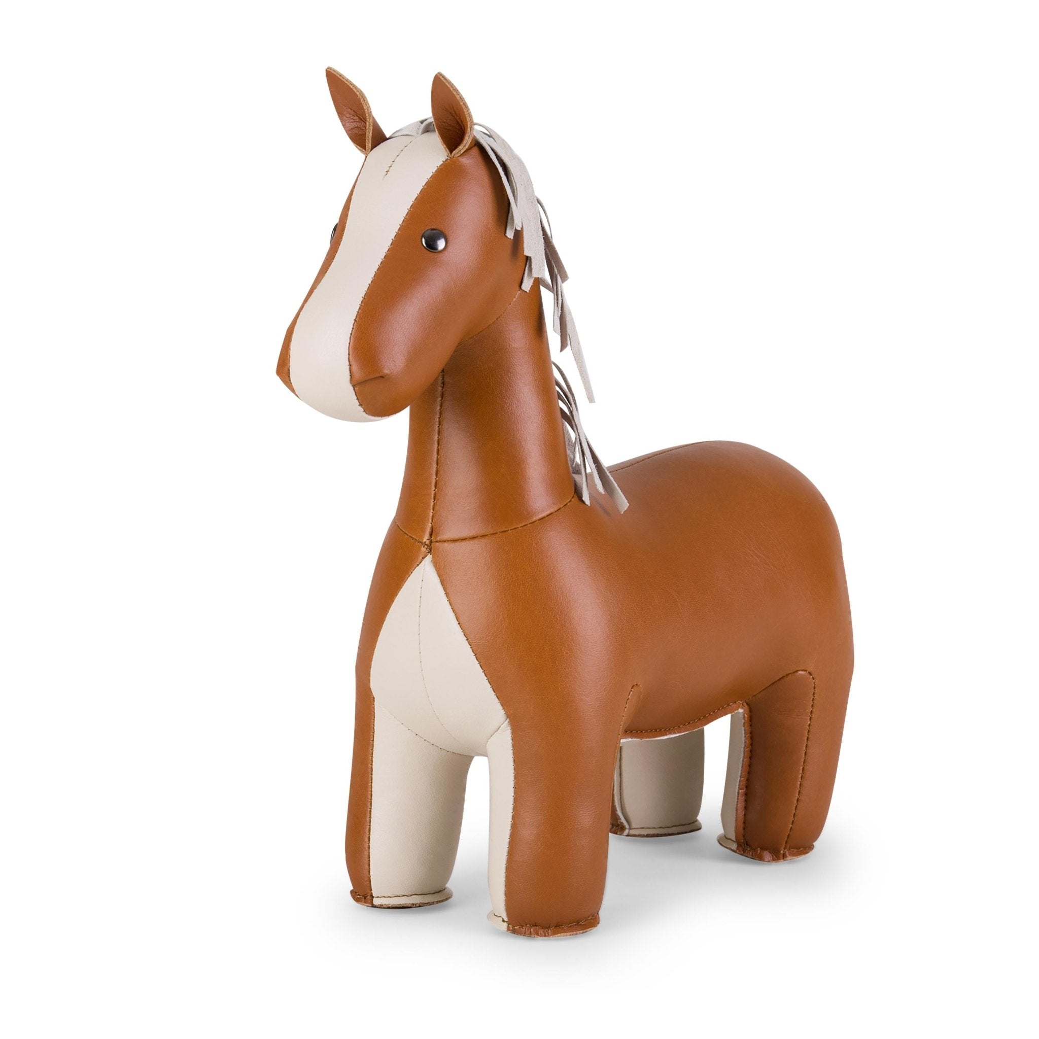 Zuny Horse / Head-Up Edition Bookend, Tan + Wheat - Intent