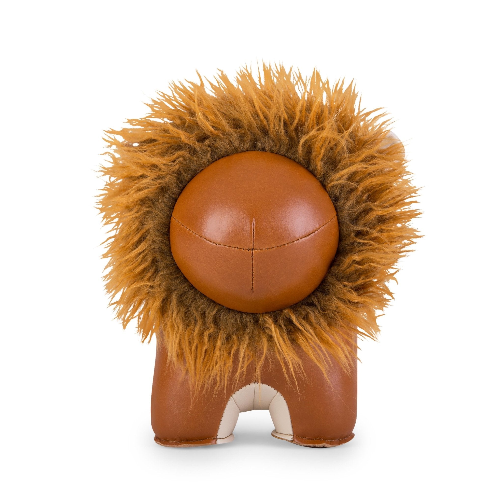 Zuny Lion Lino Bookend, Tan + Wheat - Intent