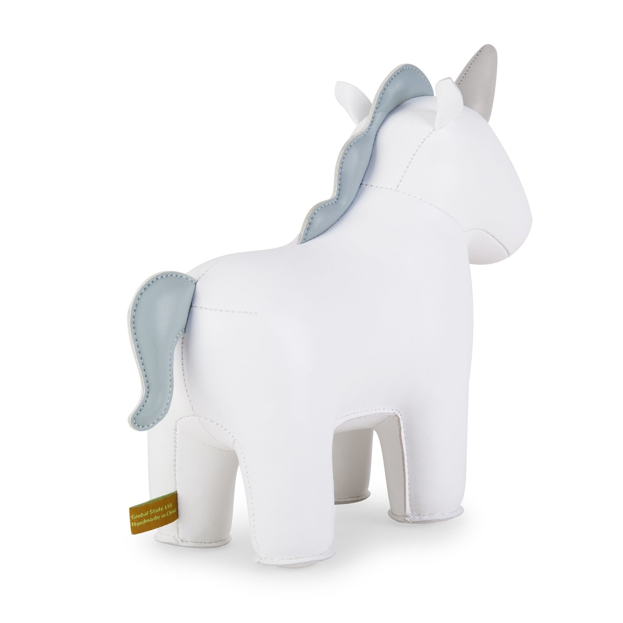 Zuny Unicorn Nico Bookend, White + Blue - Intent